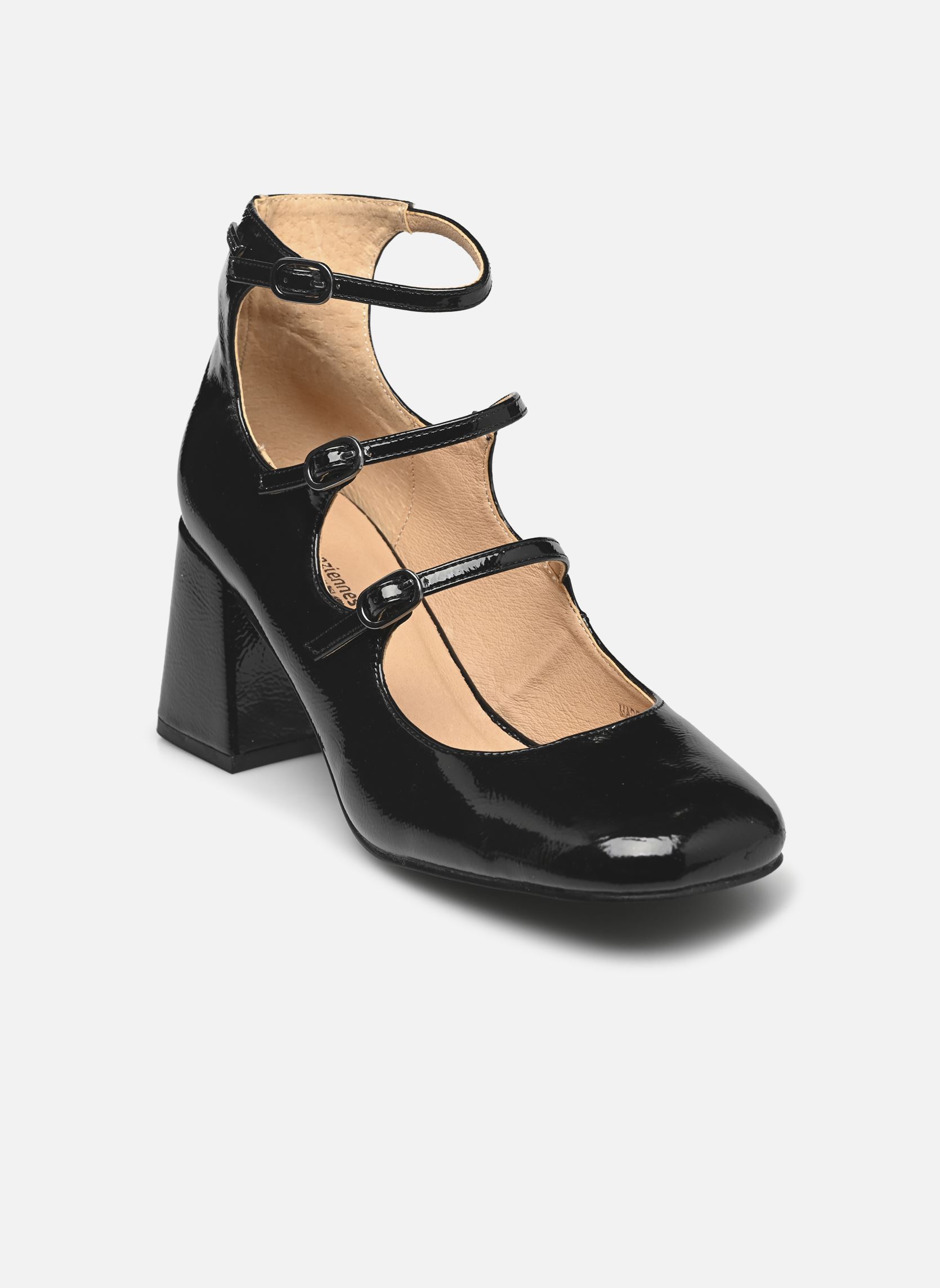 Zapatos de tacón con correas DELPHINE mujer negro Les Tropéziennes par M Belarbi Zapatos de tacón con correas DELPHINE mujer negro Noir Vernis