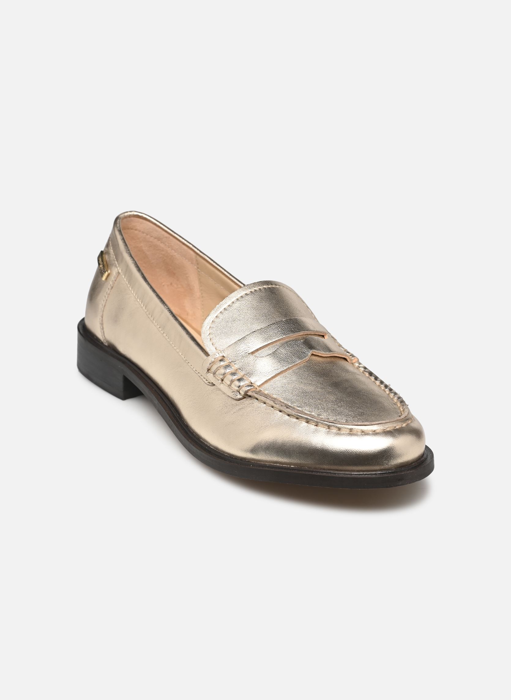 Mocassins LUCIE femme or et bronze Les Tropéziennes par M Belarbi Mocassins LUCIE femme or et bronze Or