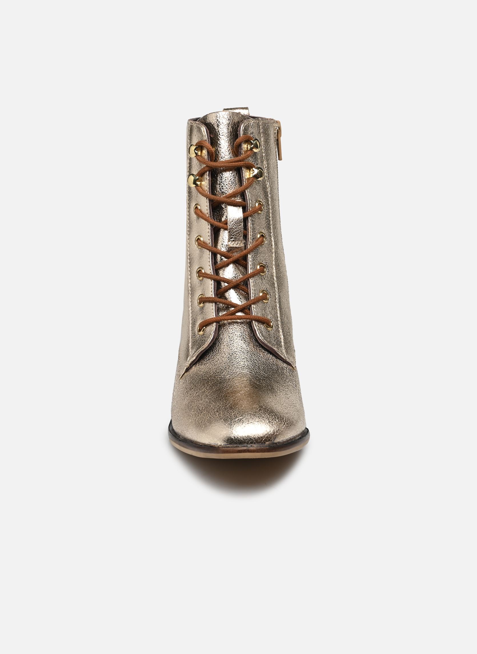 Bottines à lacets FIFI NEW femme or et bronze Les Tropéziennes par M Belarbi Bottines à lacets FIFI NEW femme or et bronze Or Craquele