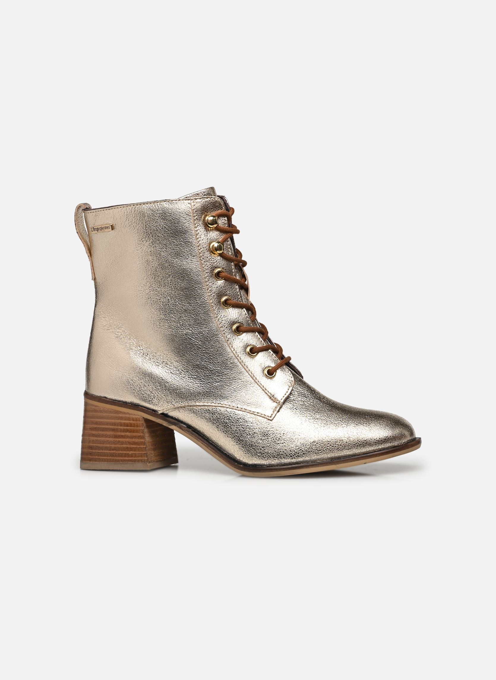 Bottines à lacets FIFI NEW femme or et bronze Les Tropéziennes par M Belarbi Bottines à lacets FIFI NEW femme or et bronze Or Craquele