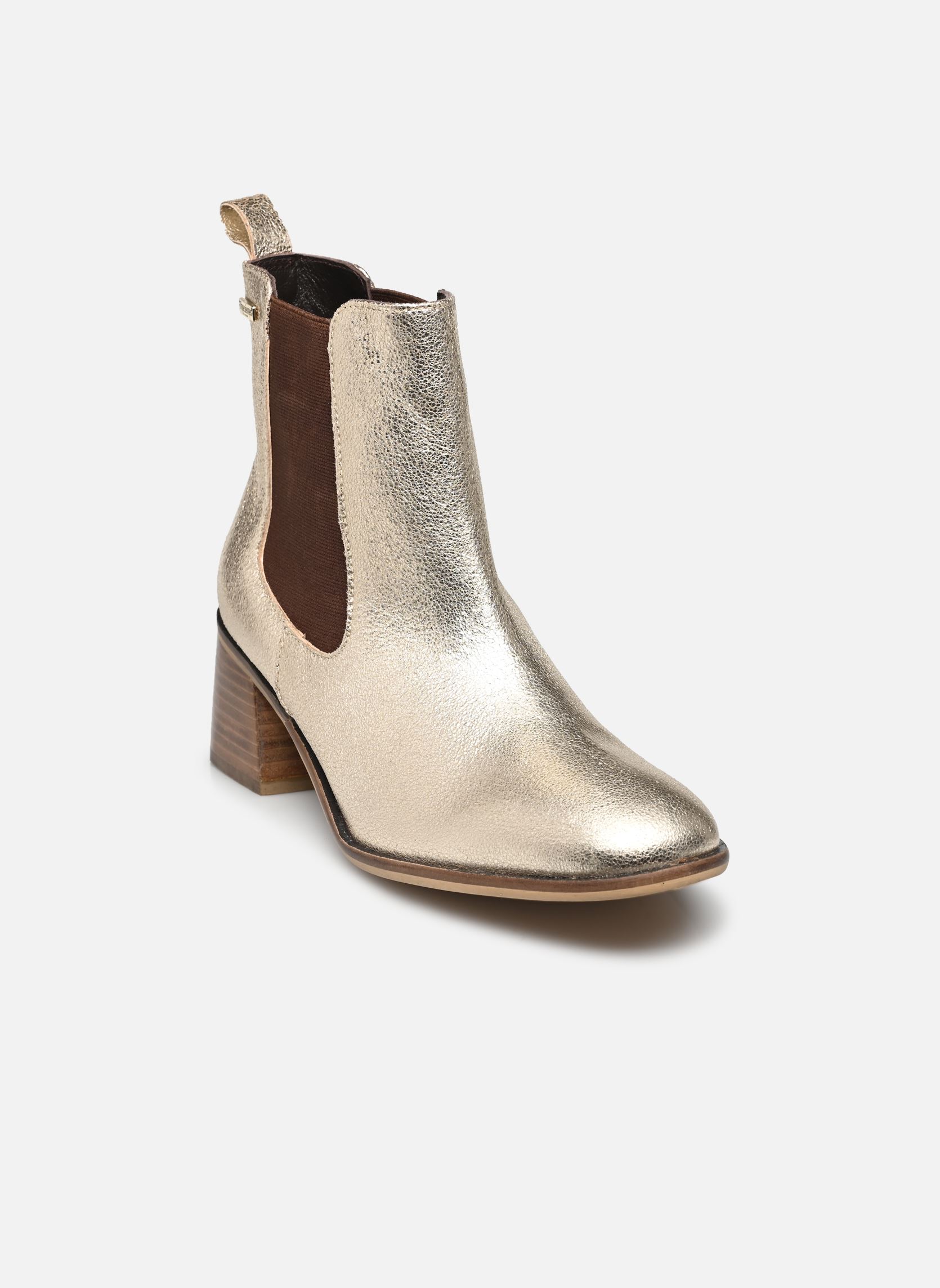 Botines y botas FILOU mujer oro y bronce Les Tropéziennes par M Belarbi Botines y botas FILOU mujer oro y bronce OR CRAQUELE