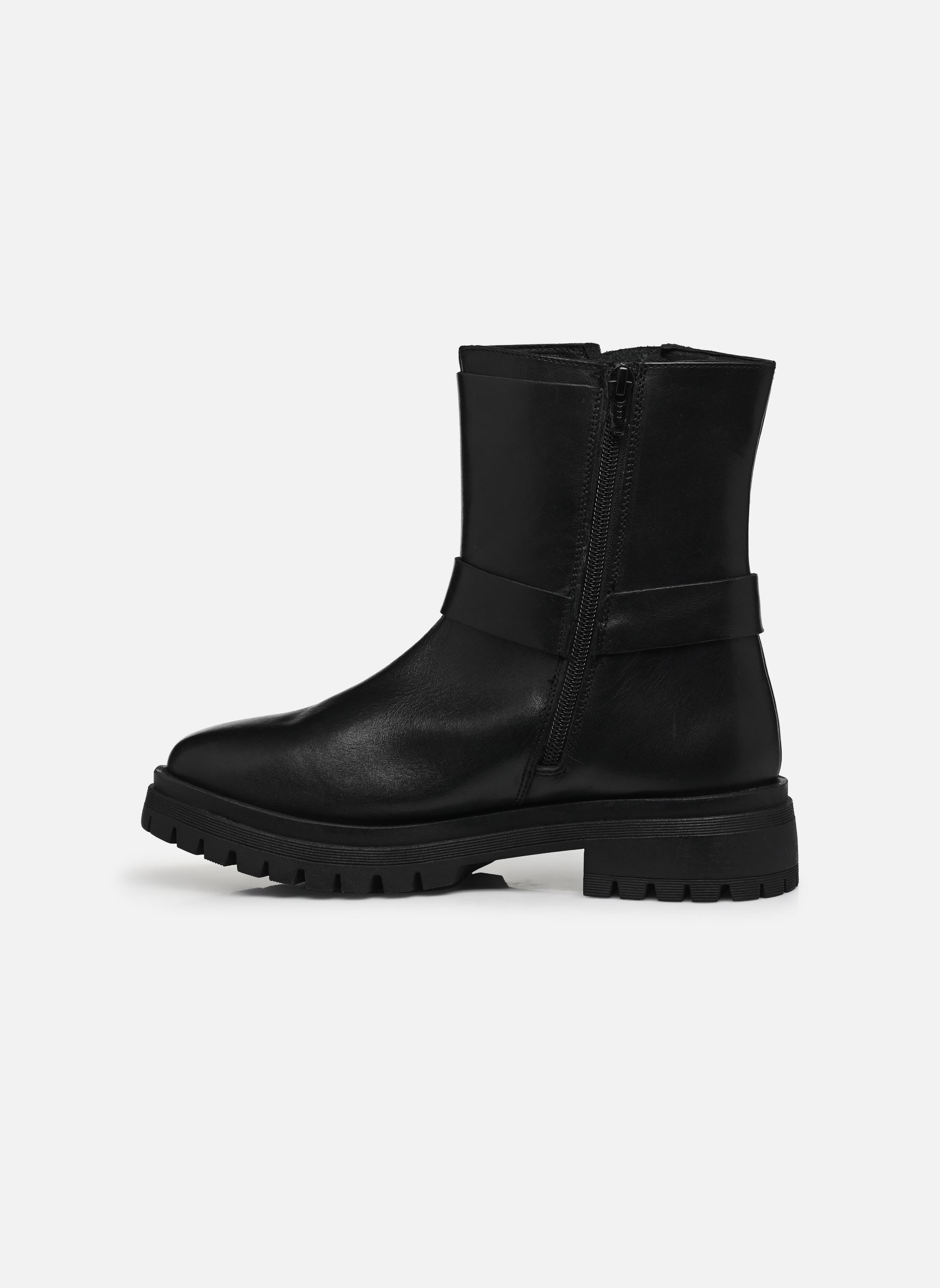 Bottines motardes FLINT femme noir Les Tropéziennes par M Belarbi Bottines motardes FLINT femme noir NOIR