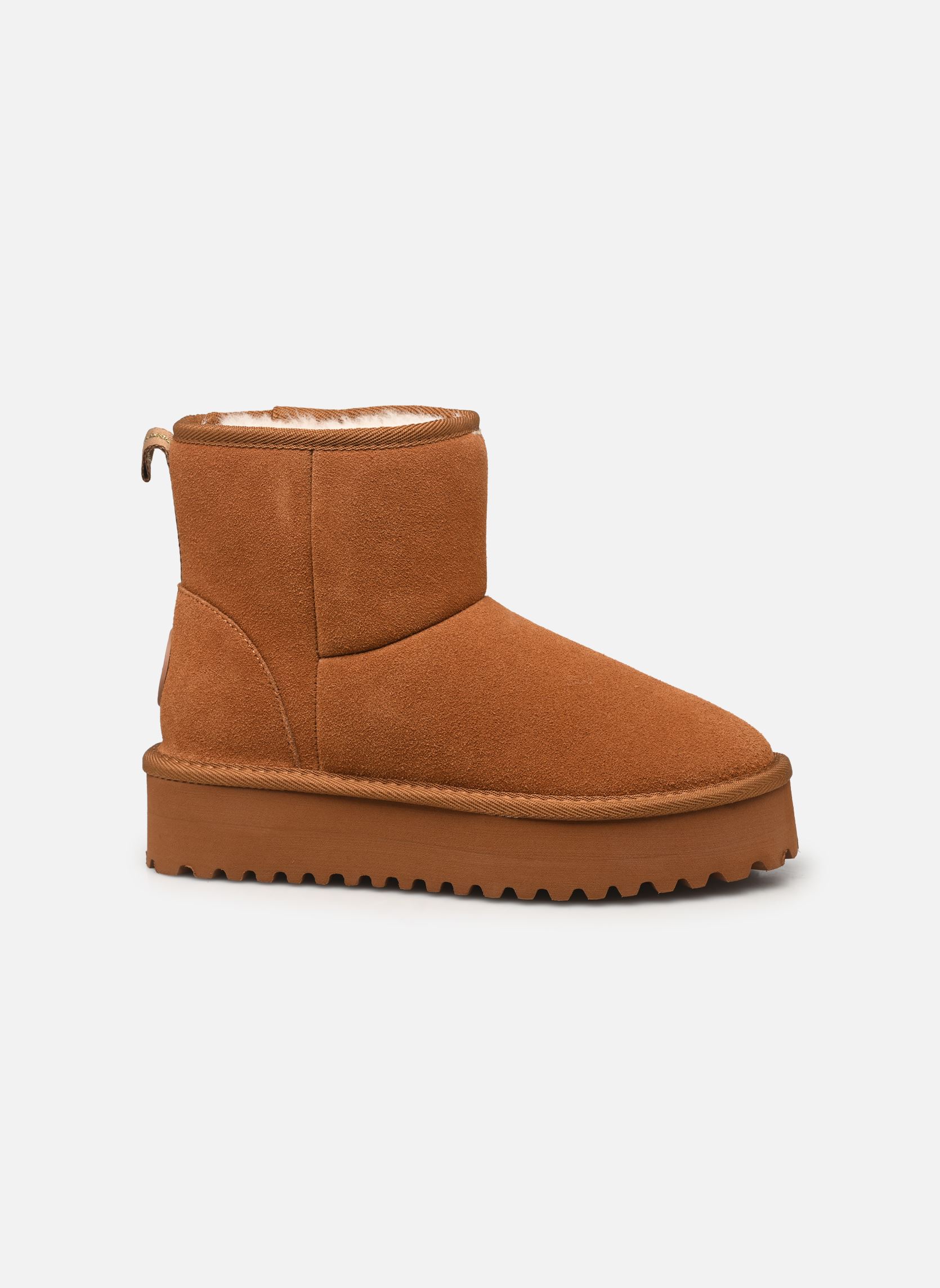 Bottines fourrées CHILLTOP femme marron Les Tropéziennes par M Belarbi Bottines fourrées CHILLTOP femme marron Camel
