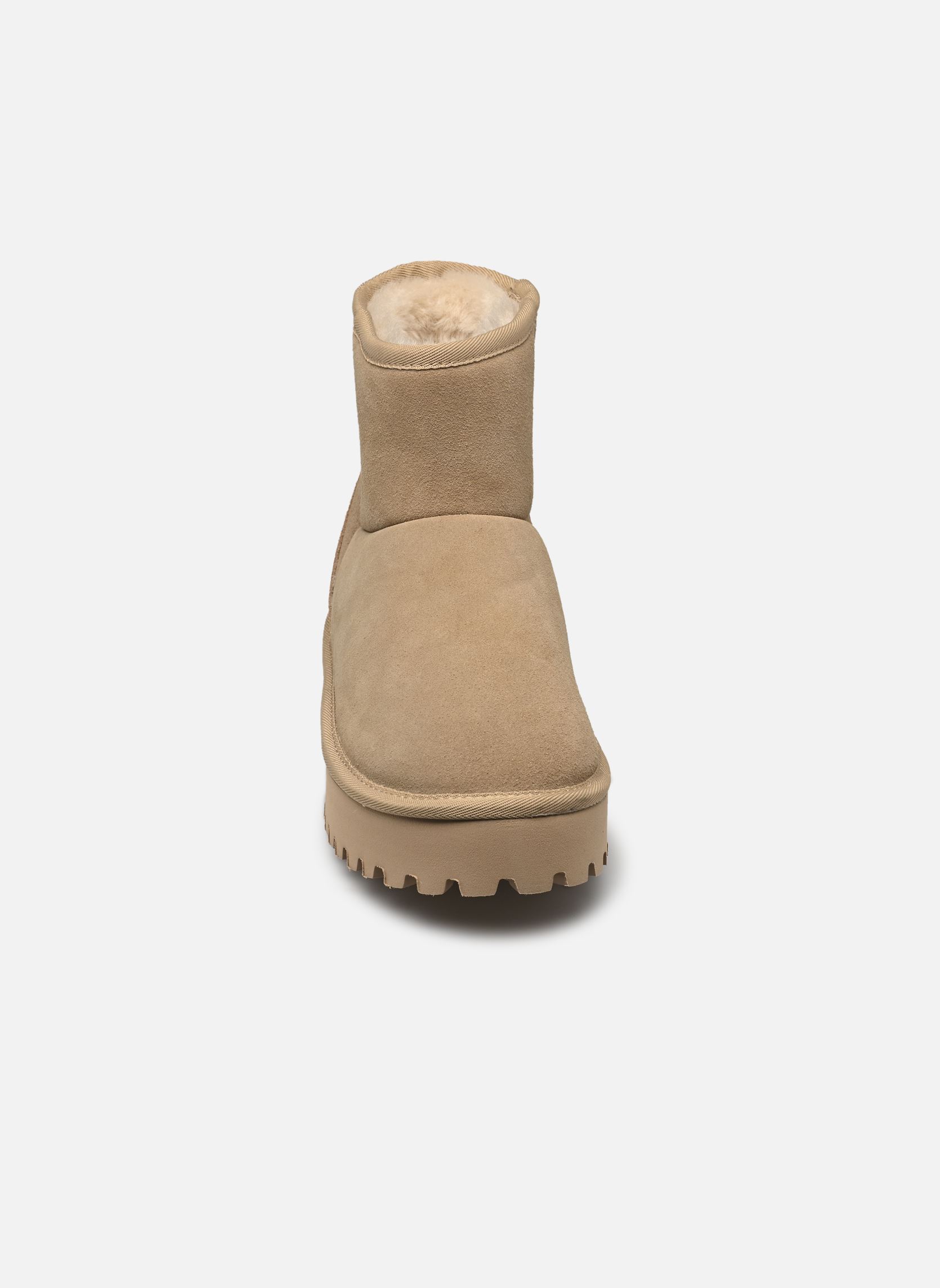 Botines forrados CHILLTOP mujer beige Les Tropéziennes par M Belarbi Botines forrados CHILLTOP mujer beige SABLE
