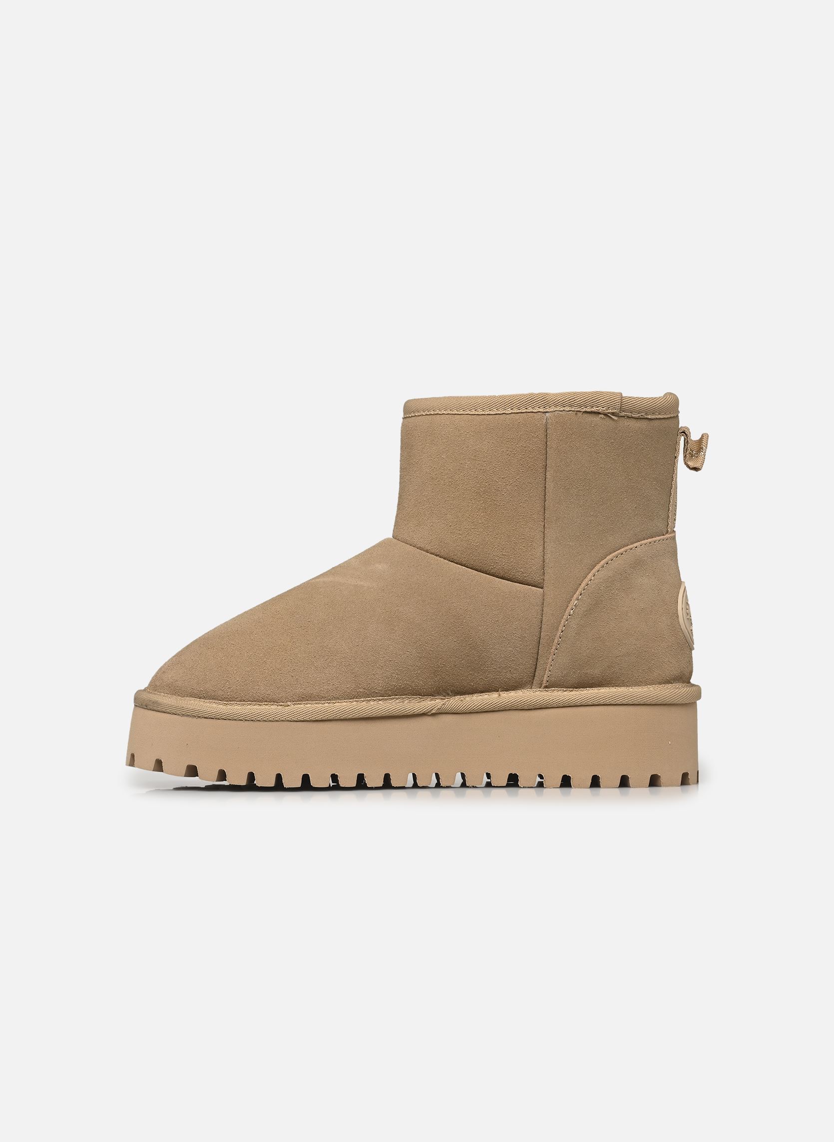 Botines forrados CHILLTOP mujer beige Les Tropéziennes par M Belarbi Botines forrados CHILLTOP mujer beige SABLE