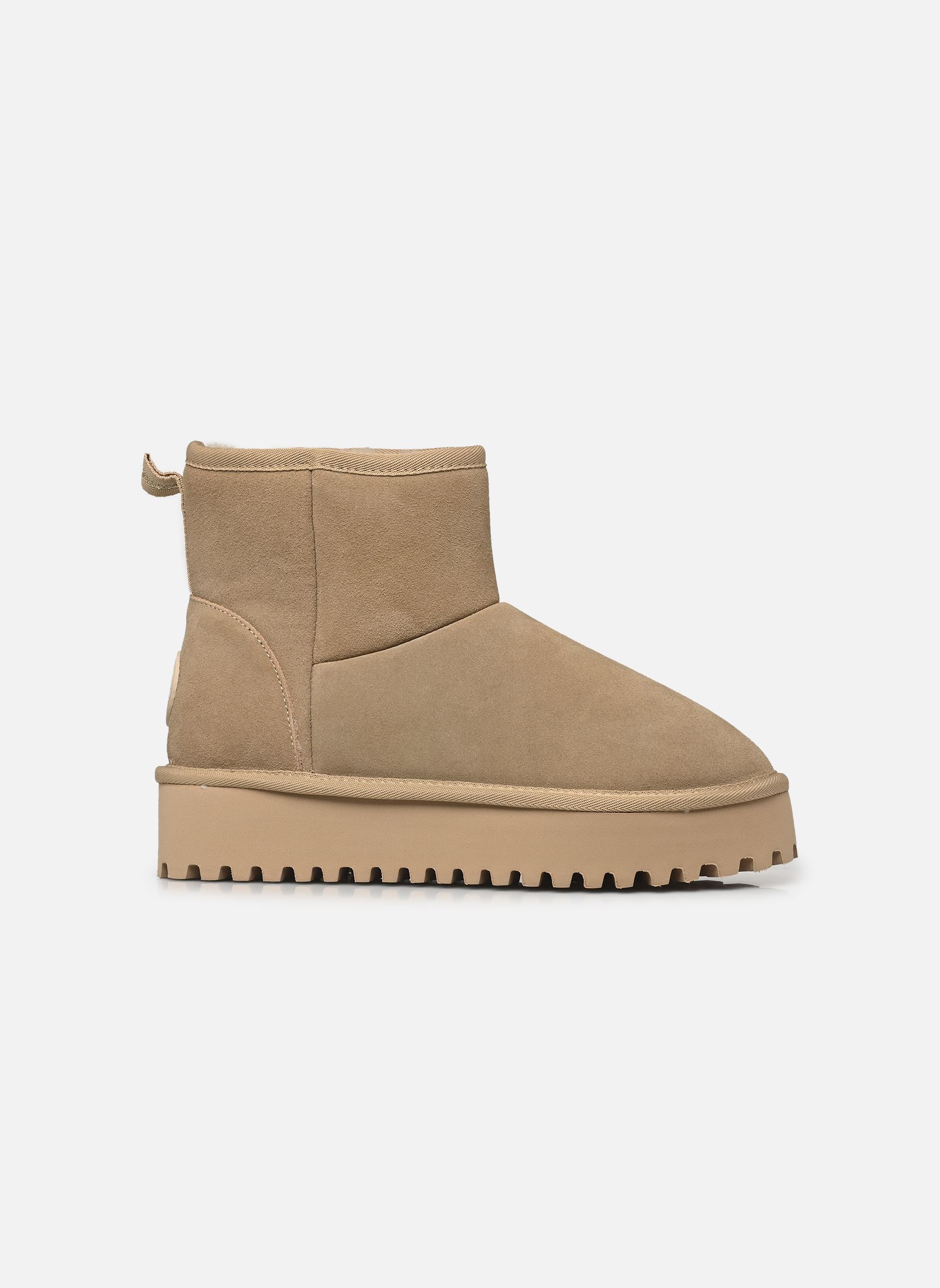 Botines forrados CHILLTOP mujer beige Les Tropéziennes par M Belarbi Botines forrados CHILLTOP mujer beige SABLE