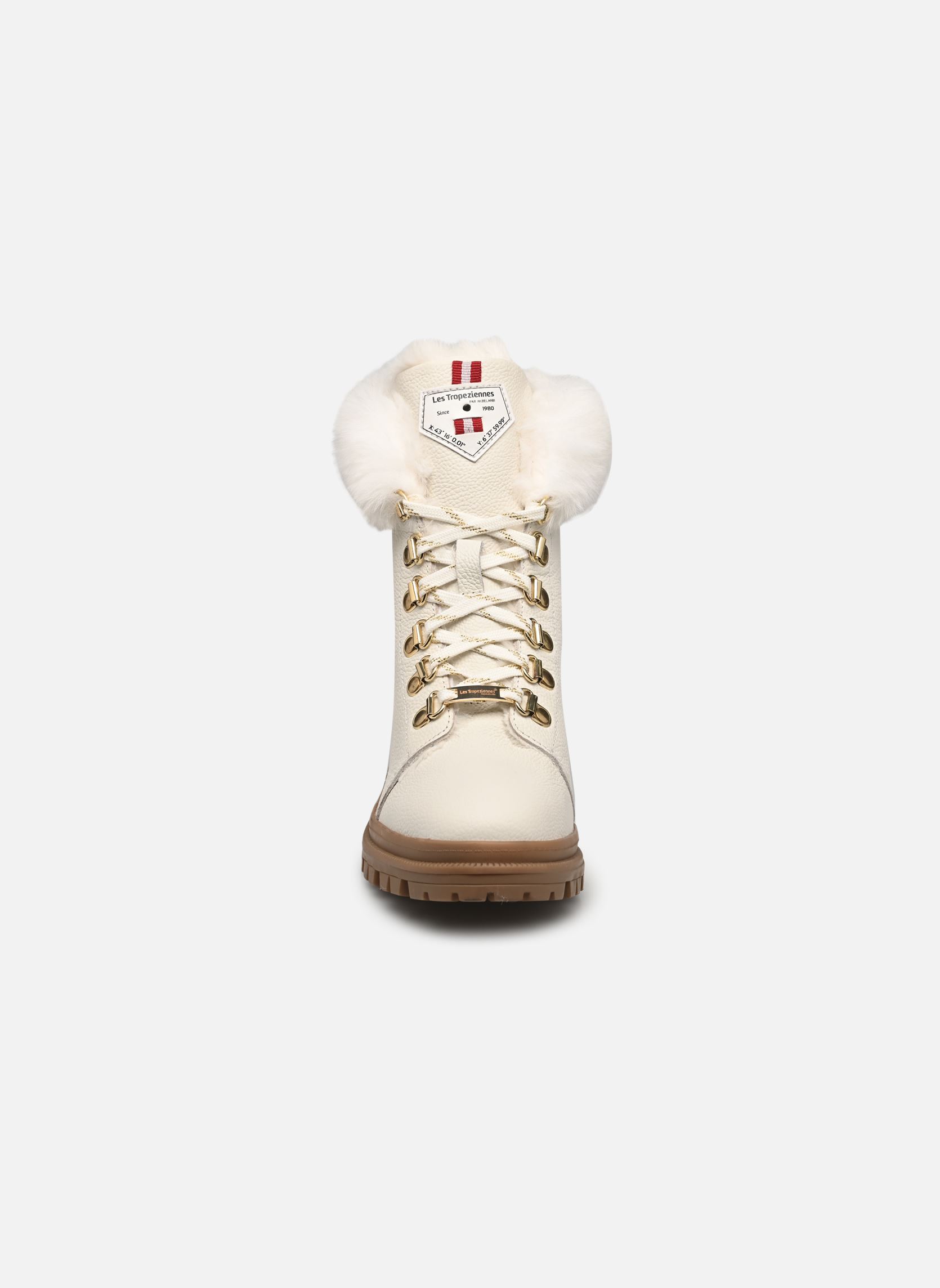 Bottines à lacets ROSENN femme blanc Les Tropéziennes par M Belarbi Bottines à lacets ROSENN femme blanc BLANC