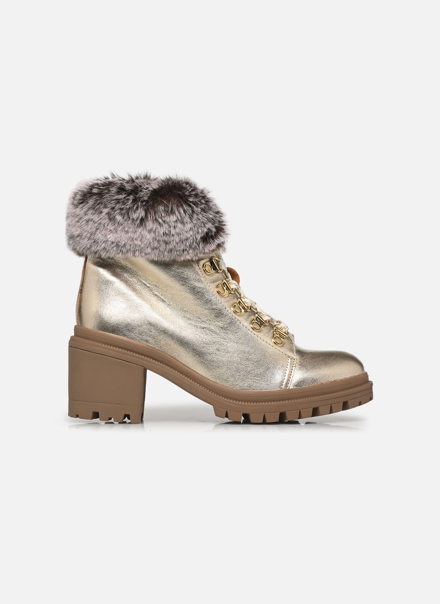 Bottines à lacets ROSENN femme or et bronze Les Tropéziennes par M Belarbi Bottines à lacets ROSENN femme or et bronze OR