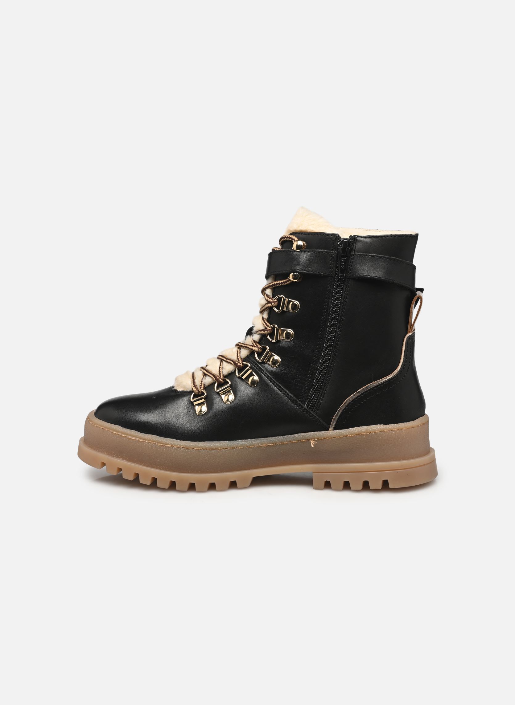 Bottines à lacets VALERIA femme noir Les Tropéziennes par M Belarbi Bottines à lacets VALERIA femme noir NOIR