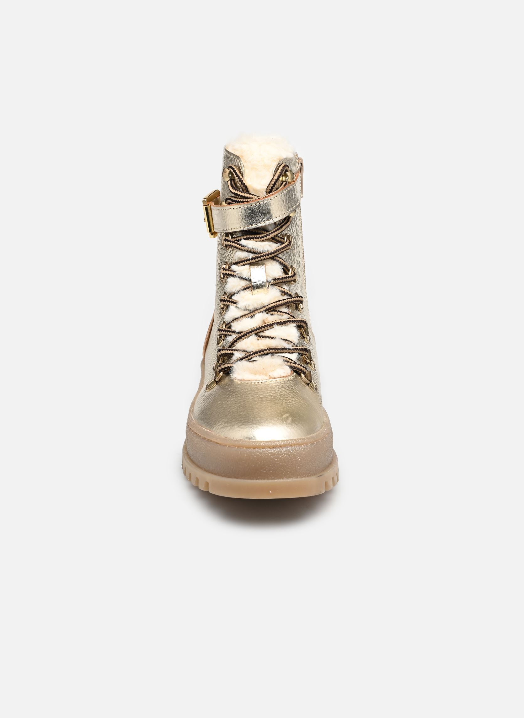 Geschnürte Stiefeletten VALERIA damen gold und bronze Les Tropéziennes par M Belarbi Geschnürte Stiefeletten VALERIA damen gold und bronze OR