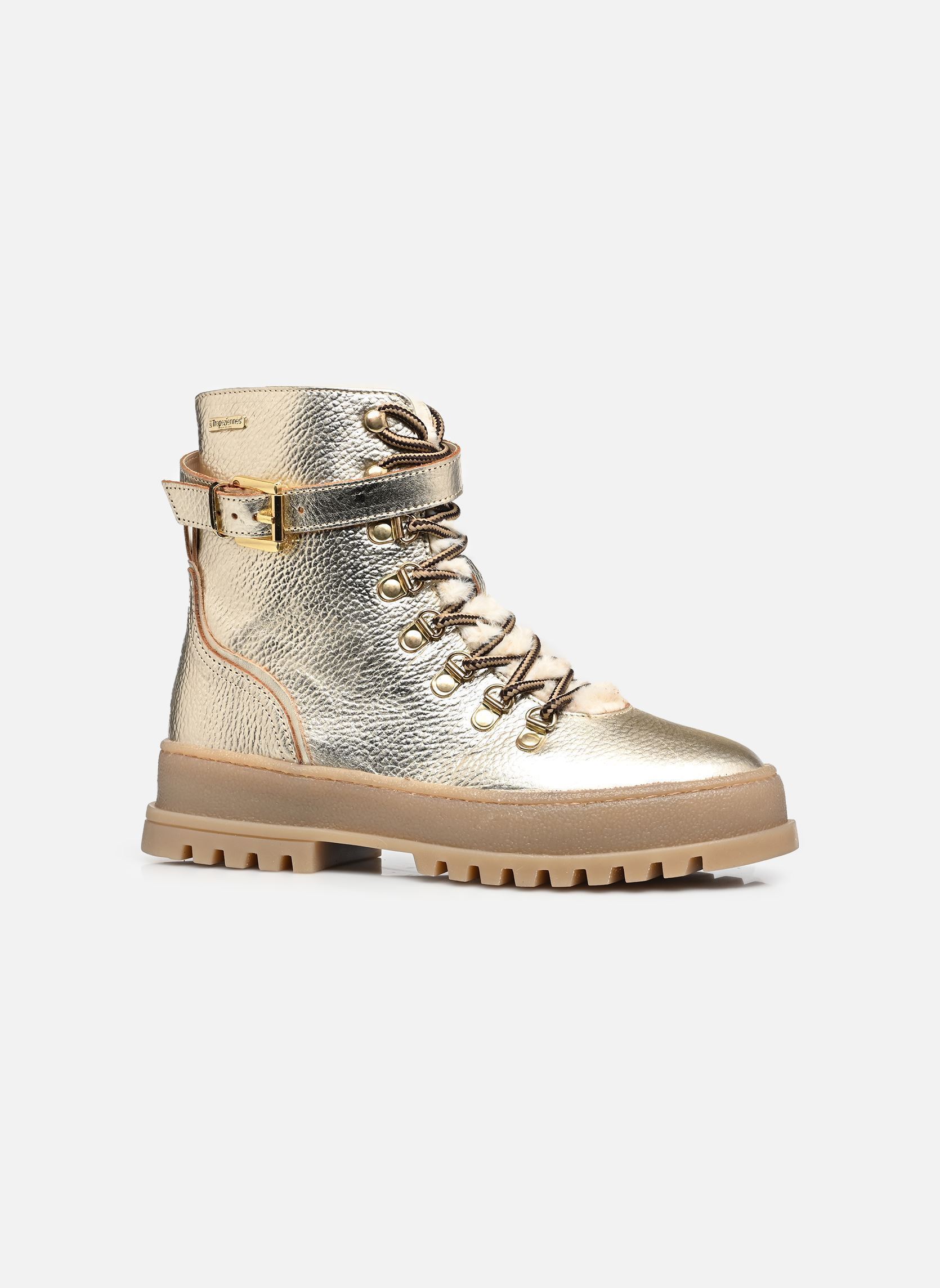 Geschnürte Stiefeletten VALERIA damen gold und bronze Les Tropéziennes par M Belarbi Geschnürte Stiefeletten VALERIA damen gold und bronze OR