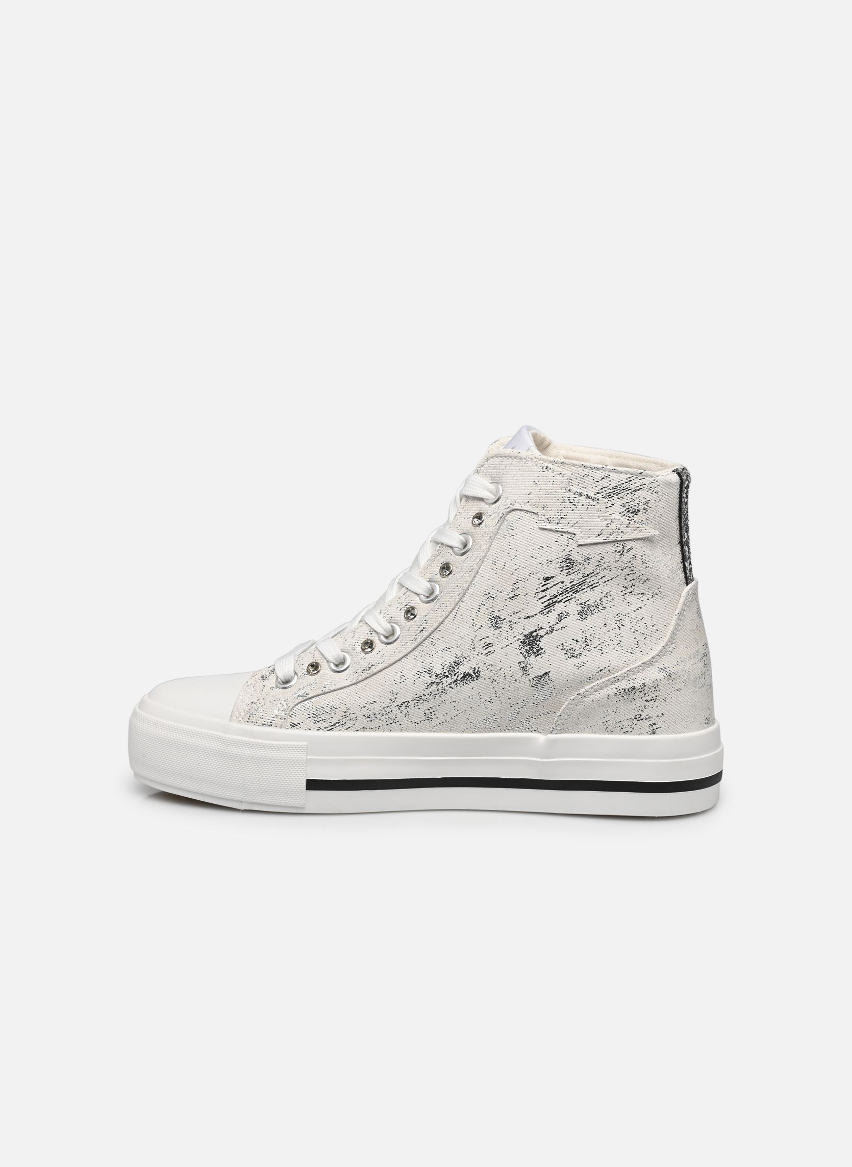 Leinen-Sneaker Tattoo damen weiß Kaporal Leinen-Sneaker Tattoo damen weiß BLANC-ARGENT