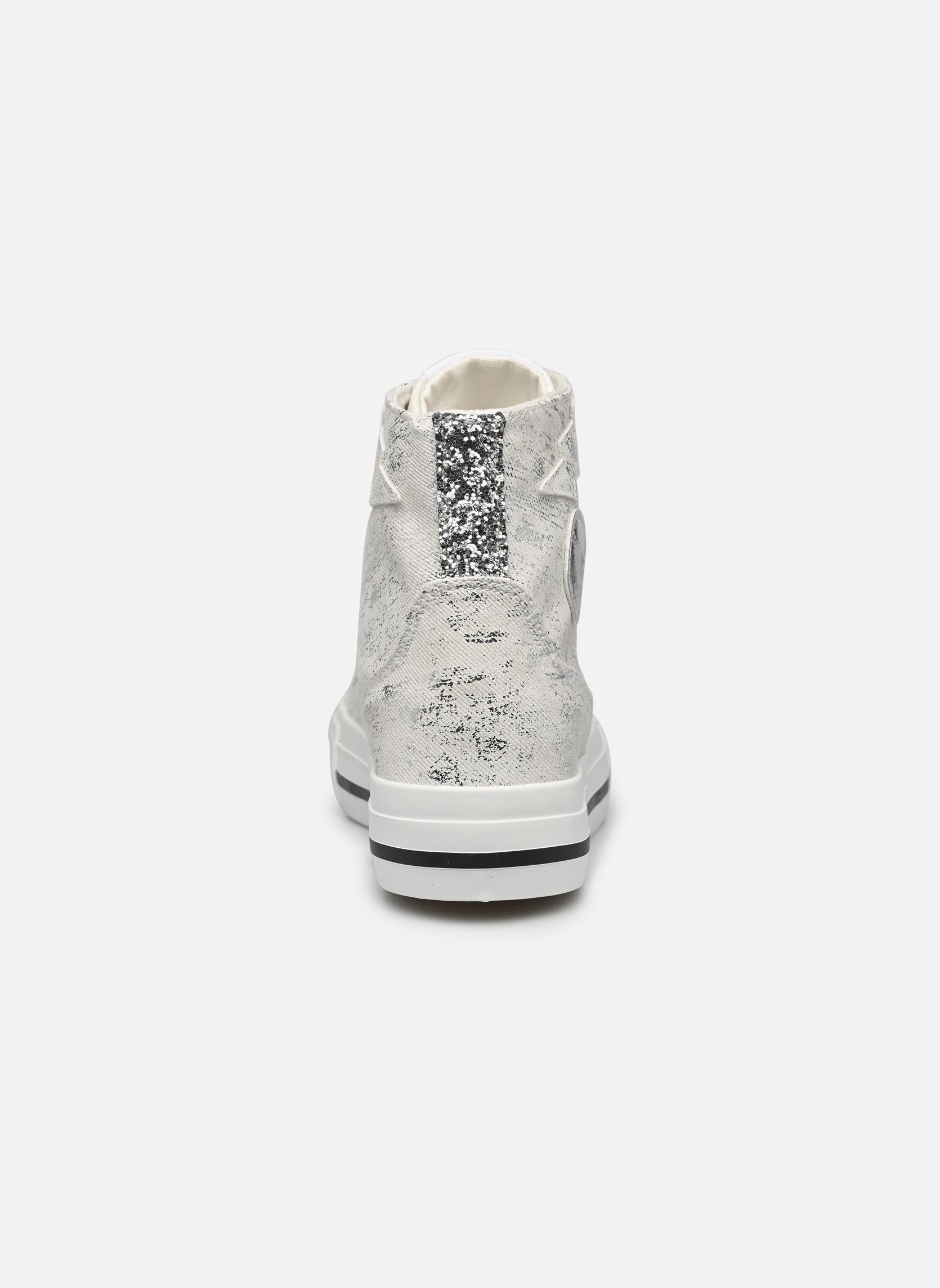 Leinen-Sneaker Tattoo damen weiß Kaporal Leinen-Sneaker Tattoo damen weiß BLANC-ARGENT