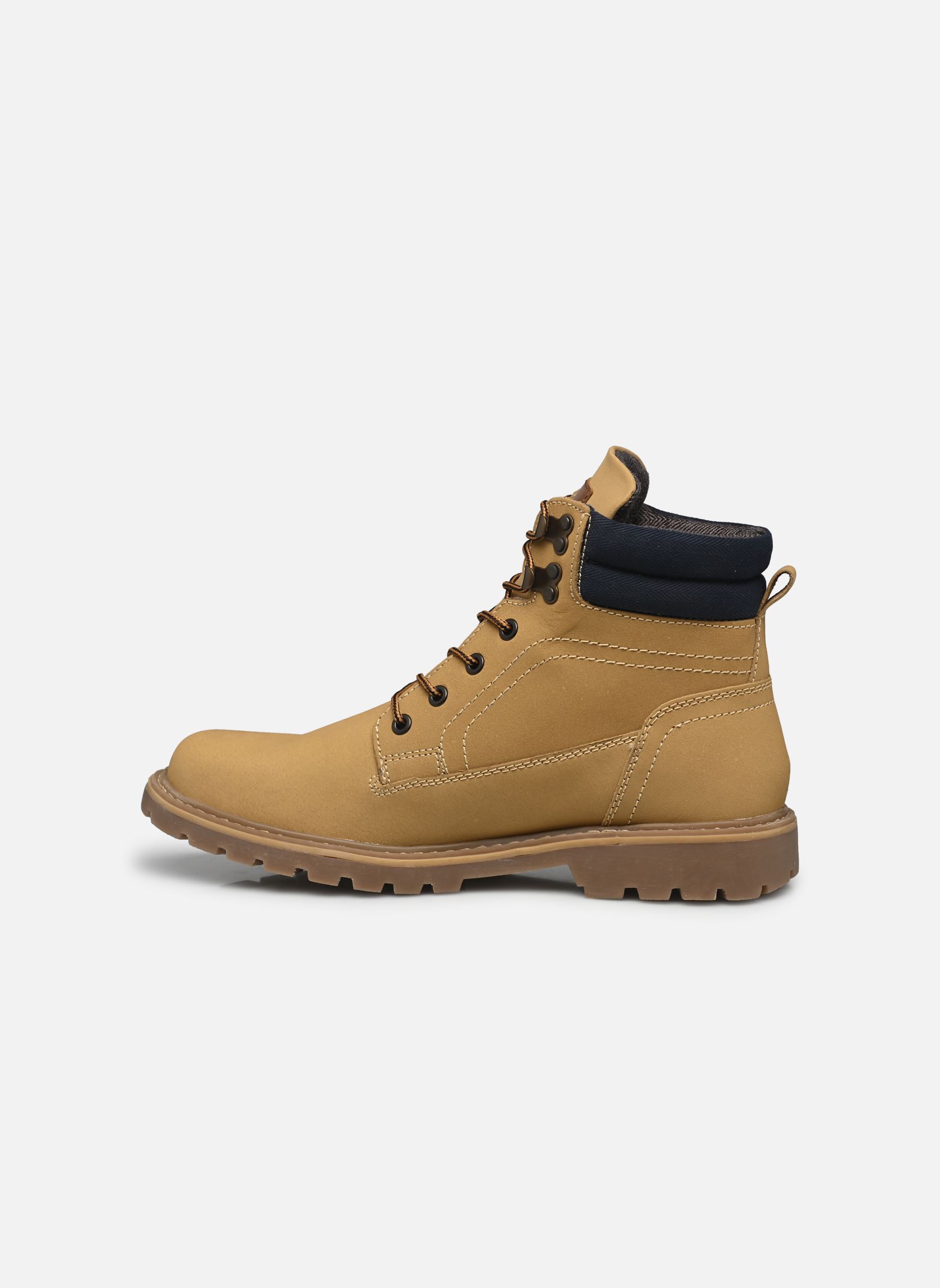 Bottines à lacets Sergio homme jaune Kaporal Bottines à lacets Sergio homme jaune CAMEL