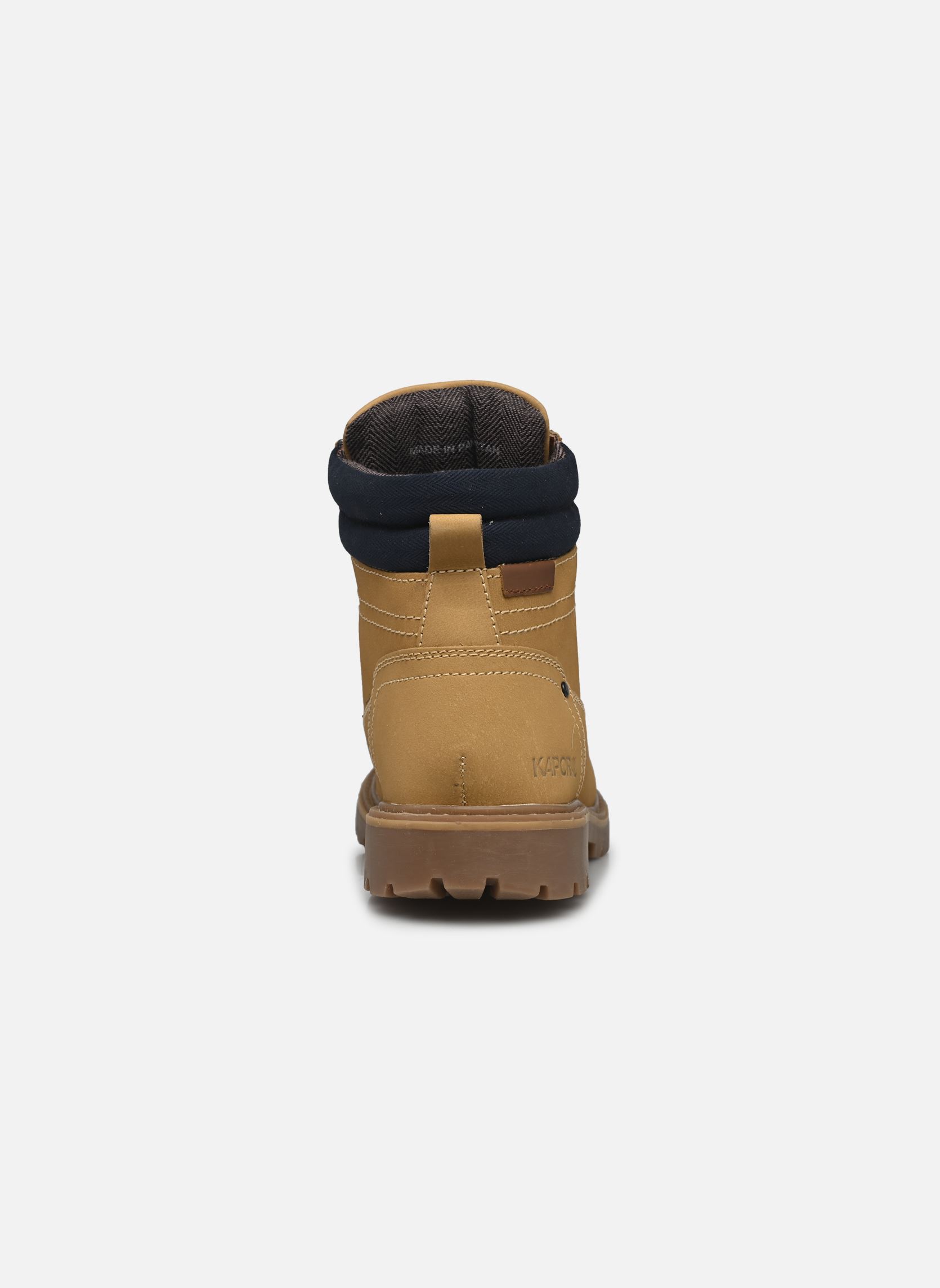 Bottines à lacets Sergio homme jaune Kaporal Bottines à lacets Sergio homme jaune CAMEL