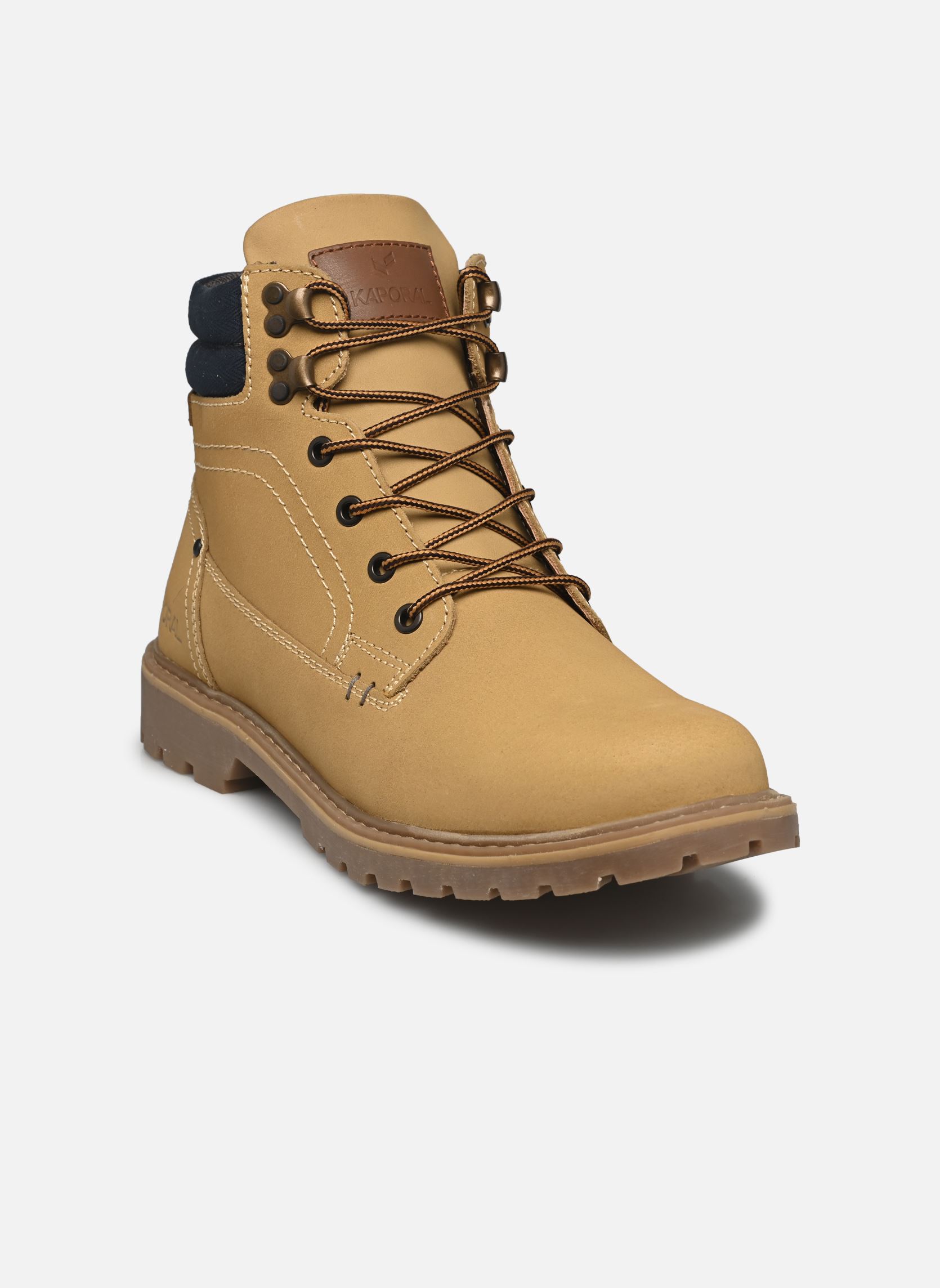 Bottines à lacets Sergio homme jaune Kaporal Bottines à lacets Sergio homme jaune CAMEL