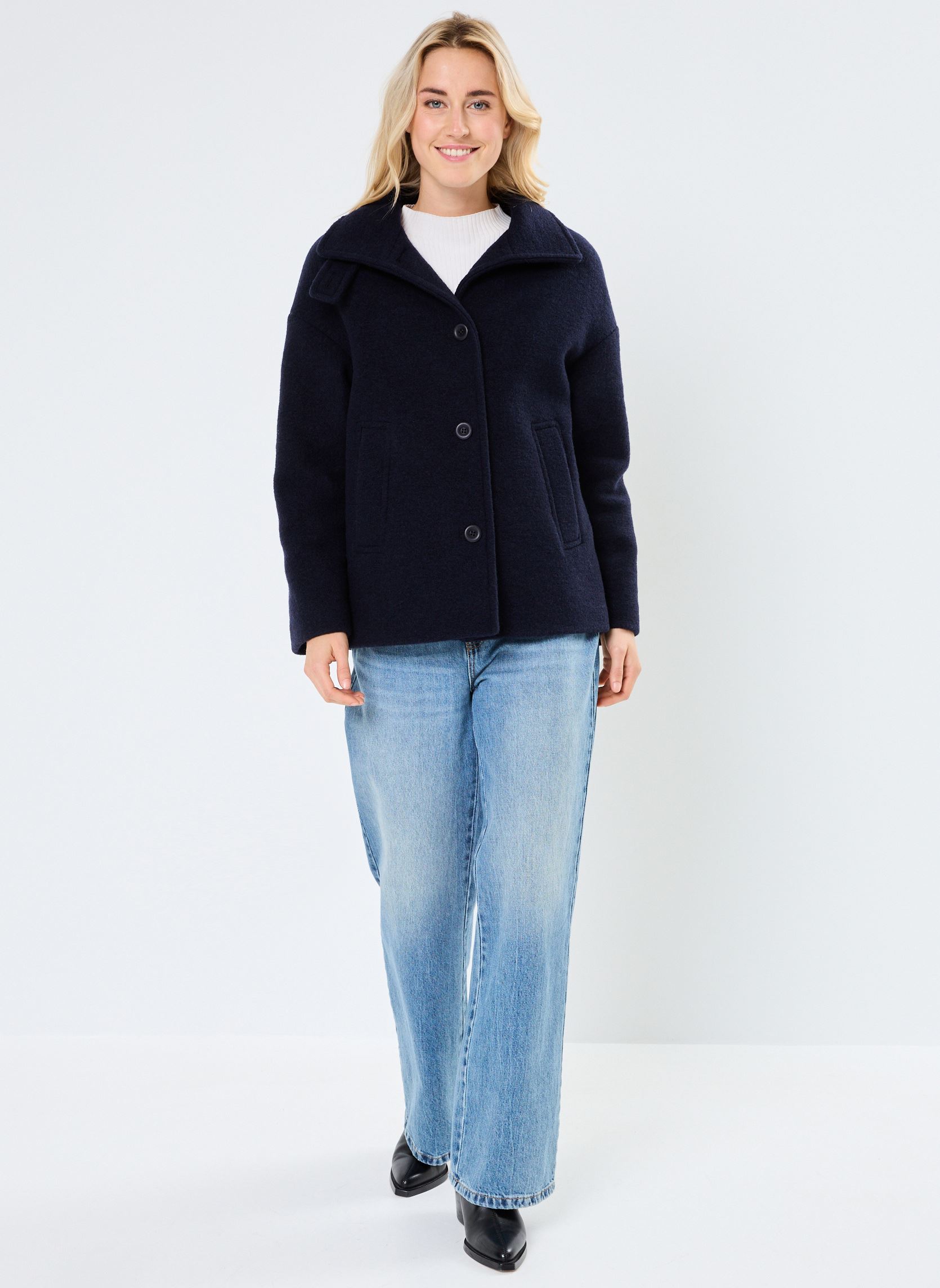 Mäntel GRANADA laine damen blau Georgia Rose Mäntel GRANADA laine damen blau MARINE