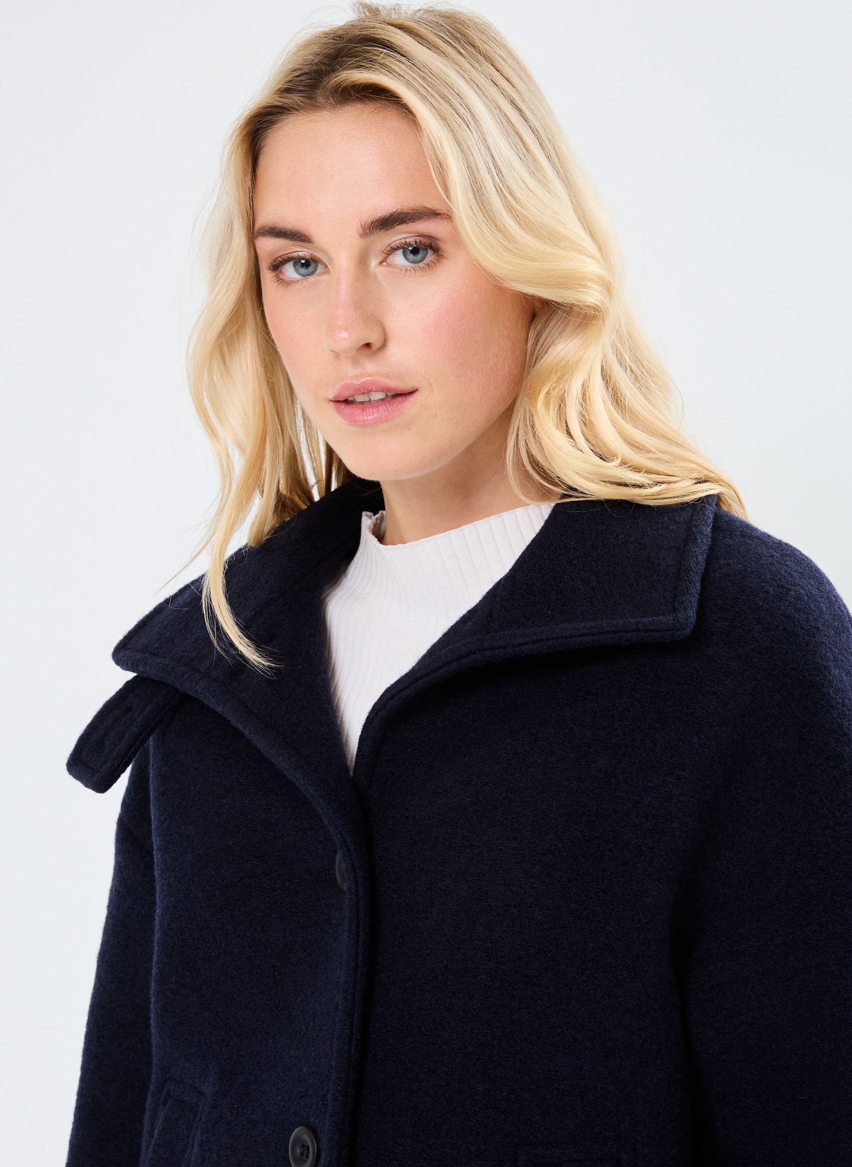 Mäntel GRANADA laine damen blau Georgia Rose Mäntel GRANADA laine damen blau MARINE