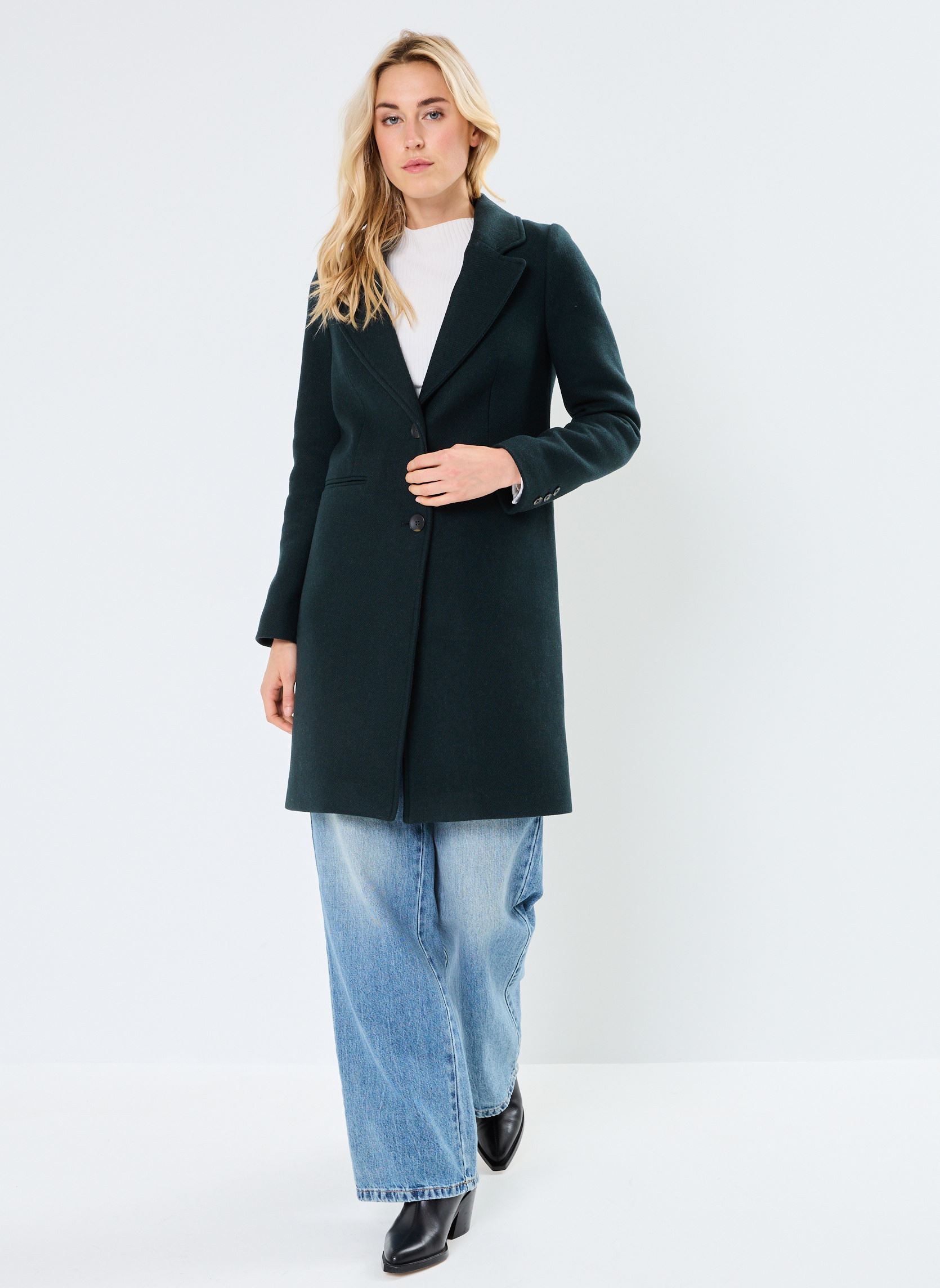 Manteaux GABBY laine femme vert Georgia Rose Manteaux GABBY laine femme vert VERT