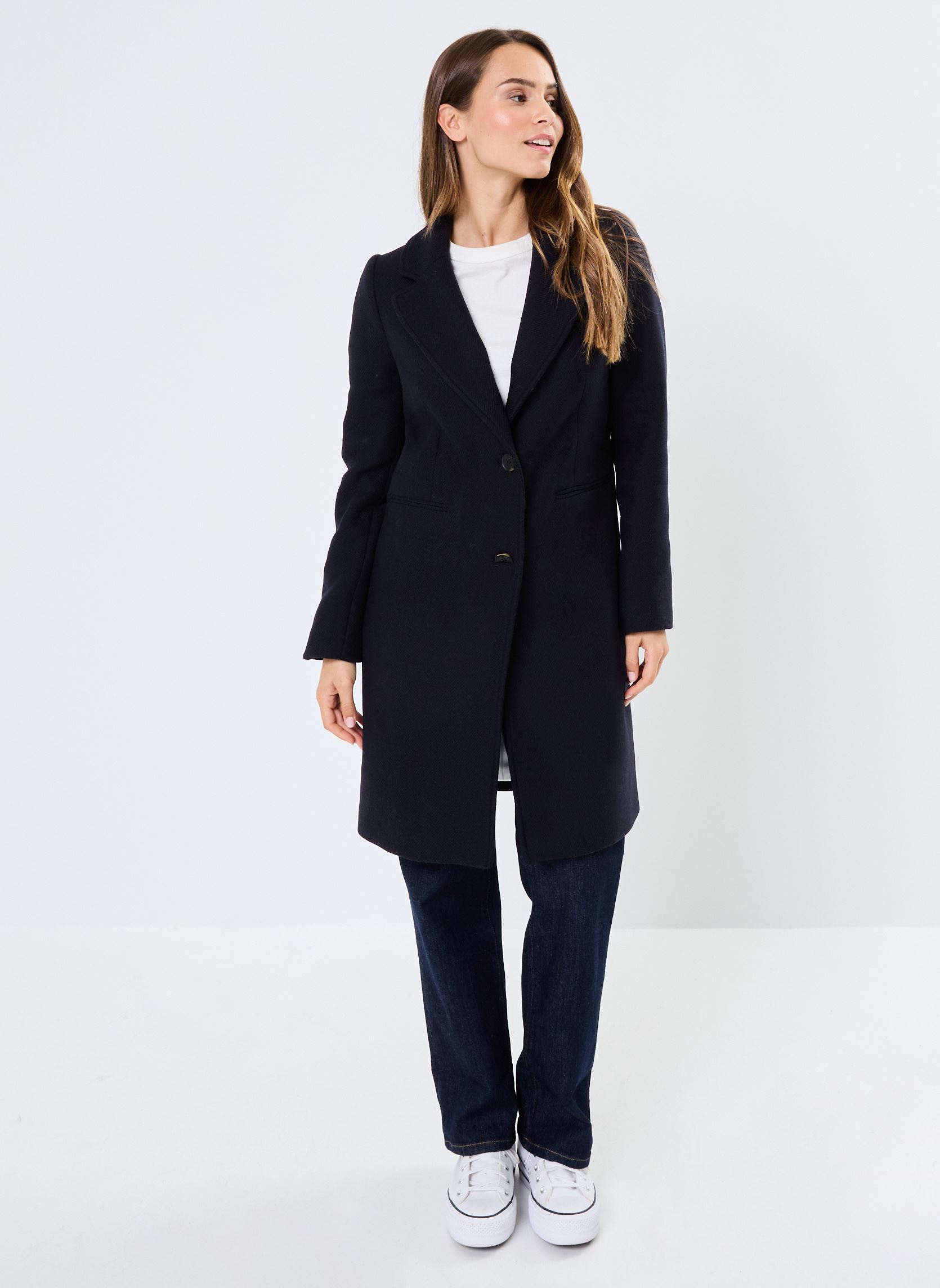 Manteaux GABBY laine femme bleu Georgia Rose Manteaux GABBY laine femme bleu MARINE