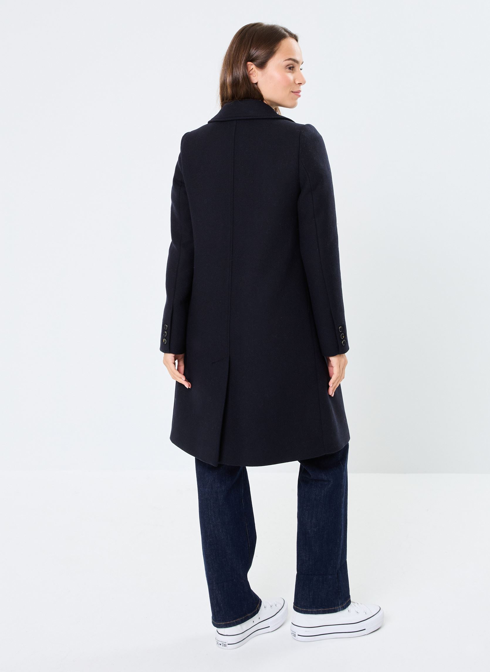 Manteaux GABBY laine femme bleu Georgia Rose Manteaux GABBY laine femme bleu MARINE