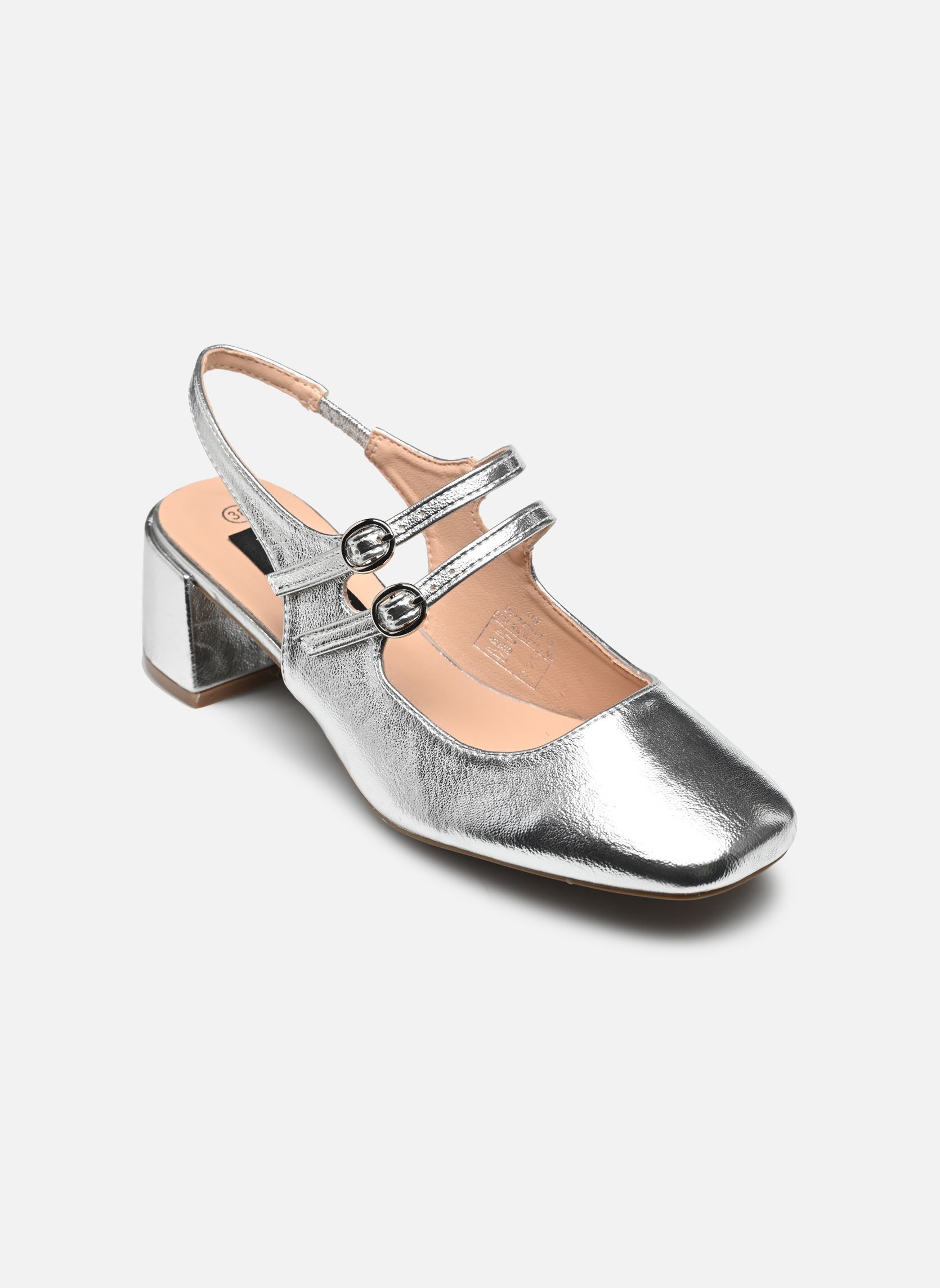 Pumps mit Riemchen Babies sling back THIVIA damen silber MADE BY Pumps mit Riemchen Babies sling back THIVIA damen silber SILVER
