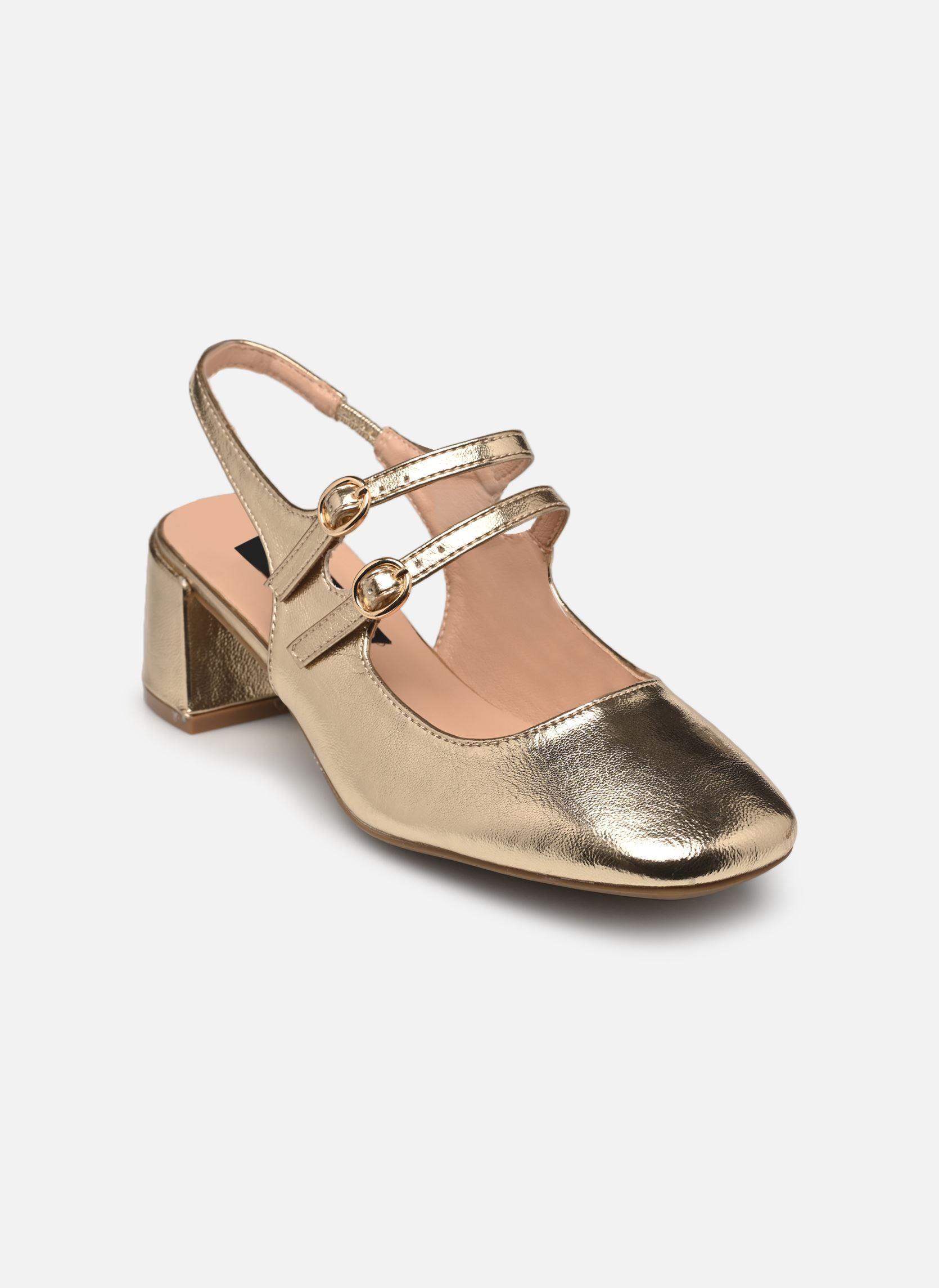 Zapatos de tacón con correas Babies sling back THIVIA mujer oro y bronce MADE BY Zapatos de tacón con correas Babies sling back THIVIA mujer oro y bronce Gold