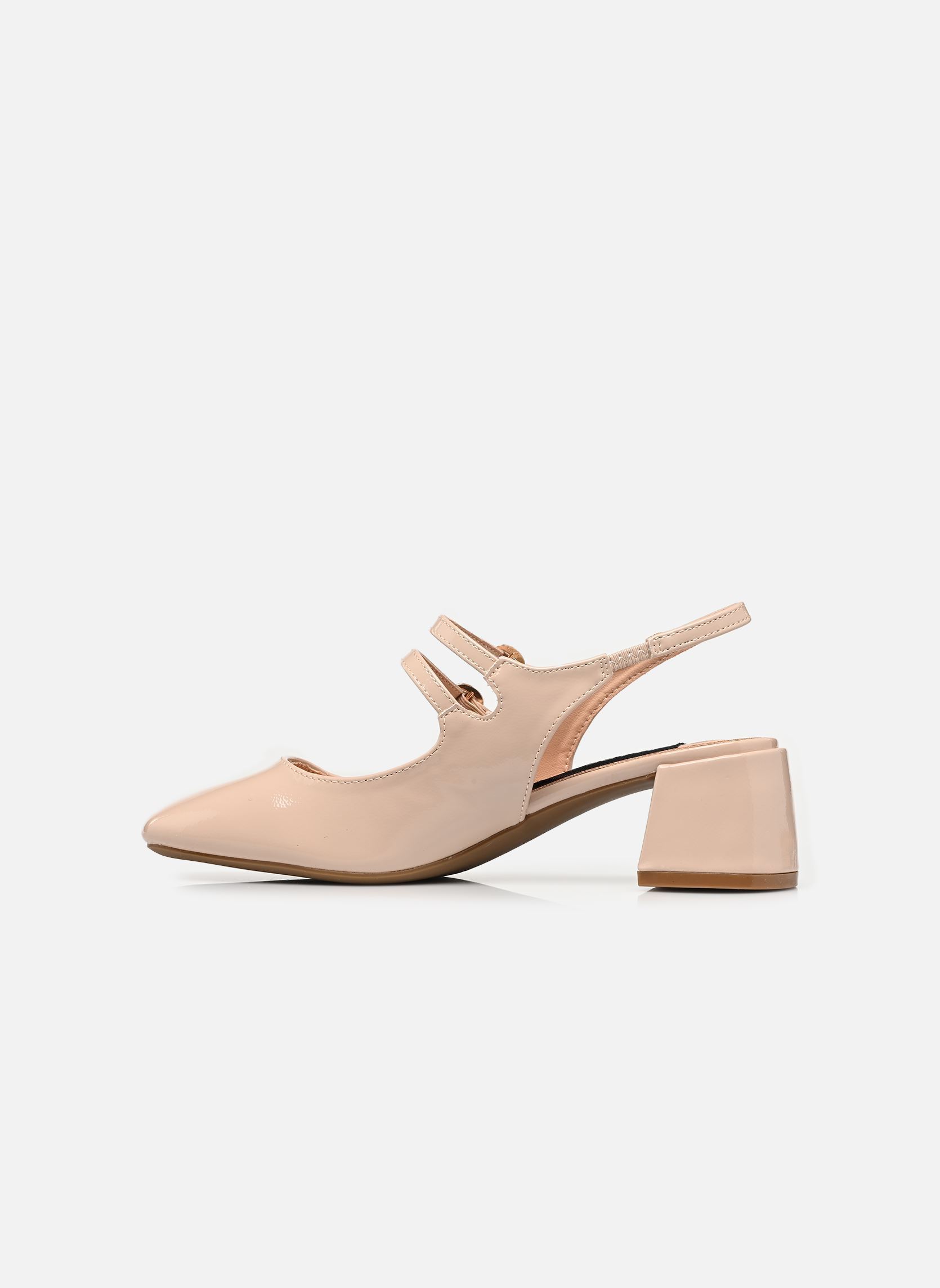 Escarpins à brides Babies sling back THIVIA femme rose MADE BY Escarpins à brides Babies sling back THIVIA femme rose NUDE