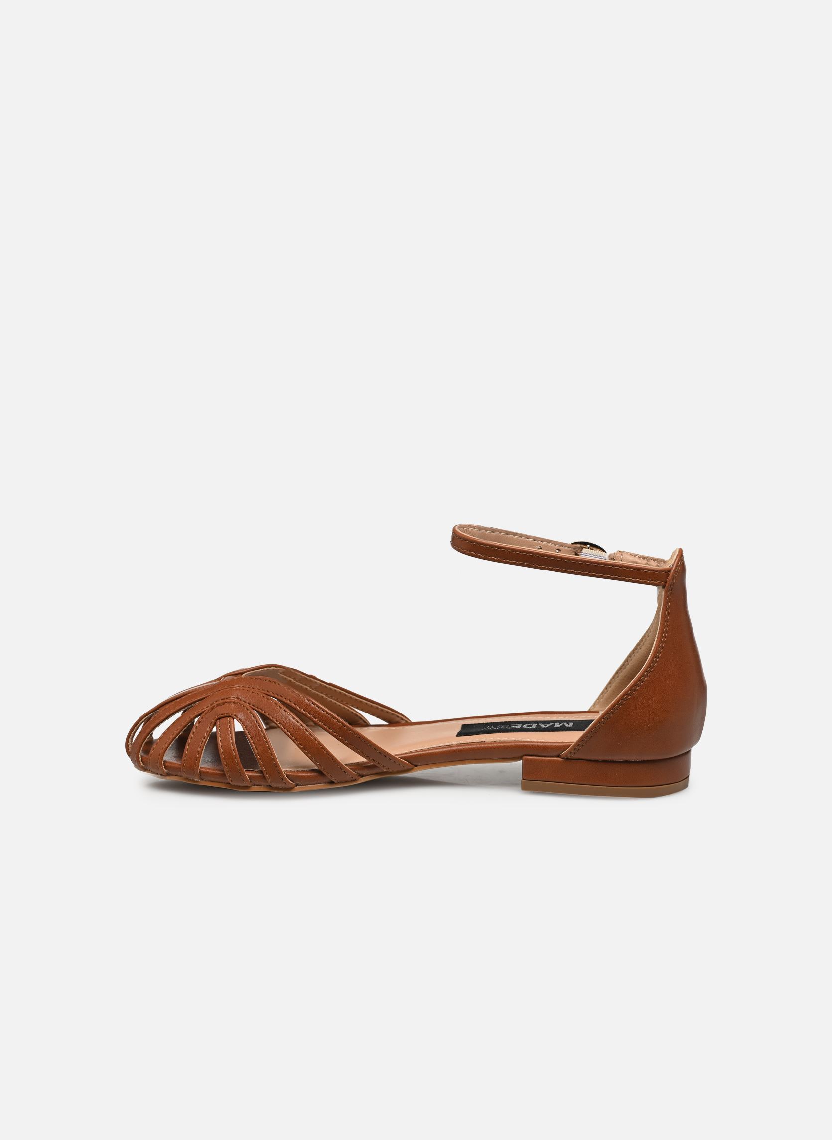 Sandales plates Sandales THICAG femme marron MADE BY Sandales plates Sandales THICAG femme marron COGNAC