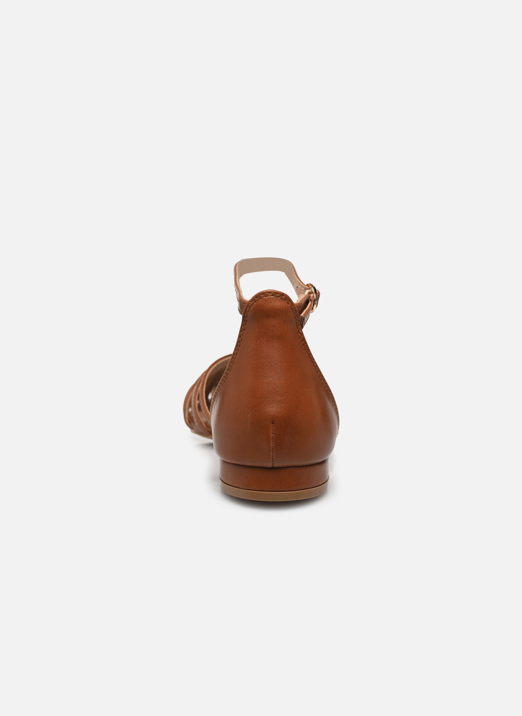 Sandales plates Sandales THICAG femme marron MADE BY Sandales plates Sandales THICAG femme marron COGNAC