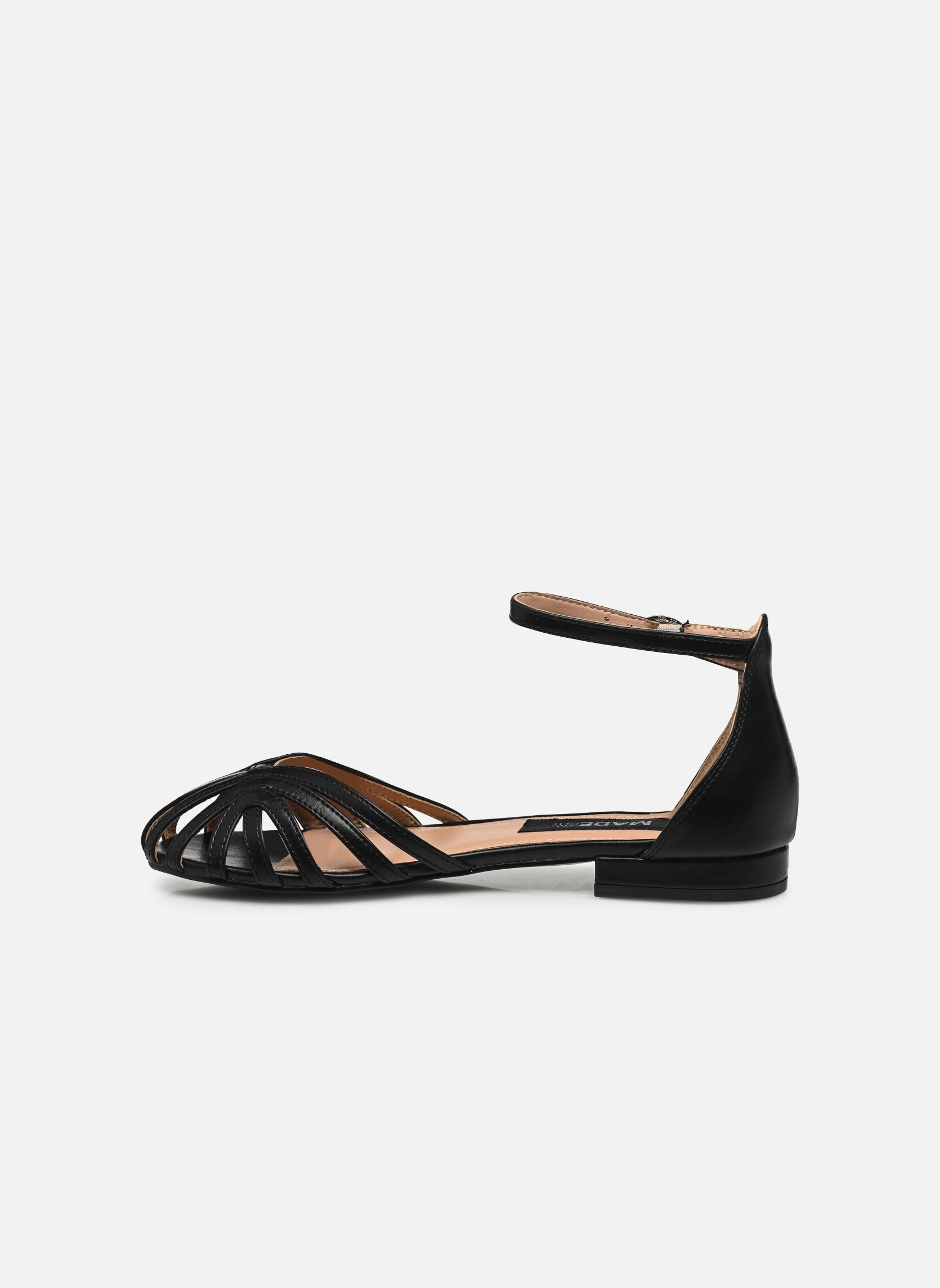 Flache Sandalen Sandales THICAG damen schwarz MADE BY Flache Sandalen Sandales THICAG damen schwarz NOIR