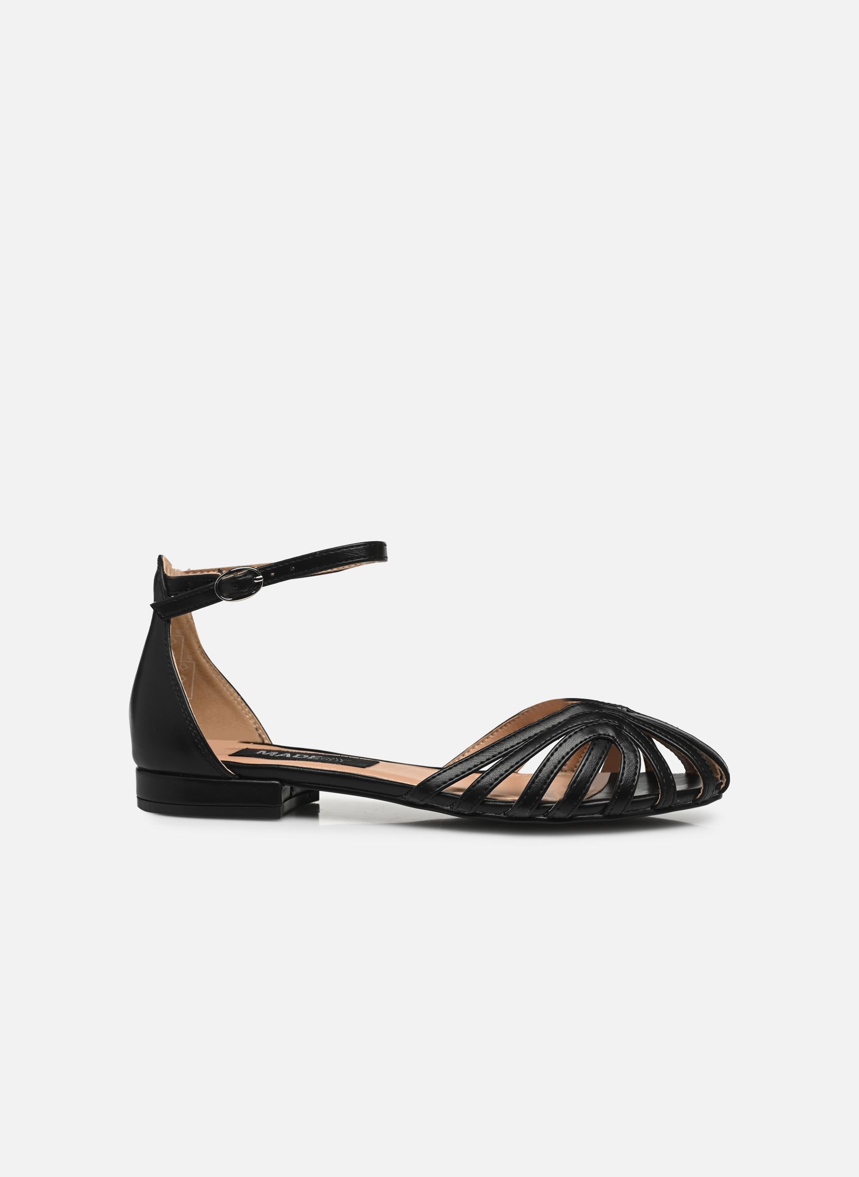 Flache Sandalen Sandales THICAG damen schwarz MADE BY Flache Sandalen Sandales THICAG damen schwarz NOIR