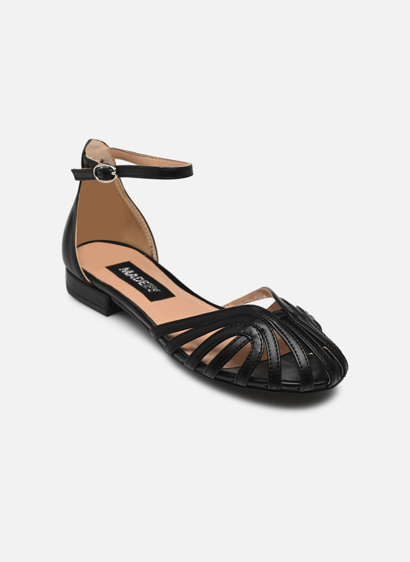Flache Sandalen Sandales THICAG damen schwarz MADE BY Flache Sandalen Sandales THICAG damen schwarz NOIR
