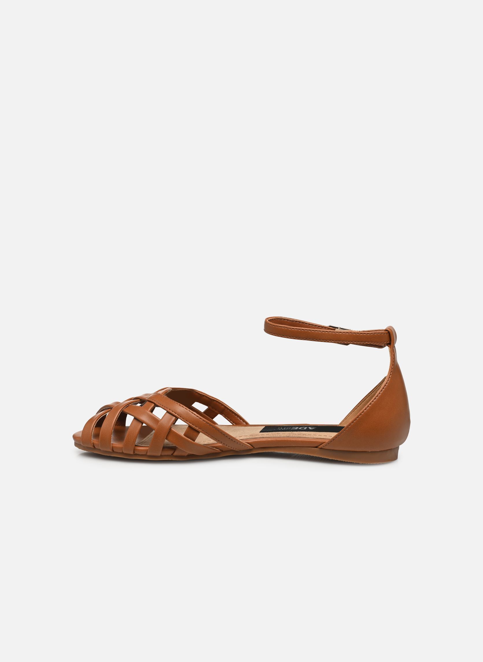 Sandali piatti Sandales THOVA donna marrone MADE BY Sandali piatti Sandales THOVA donna marrone COGNAC