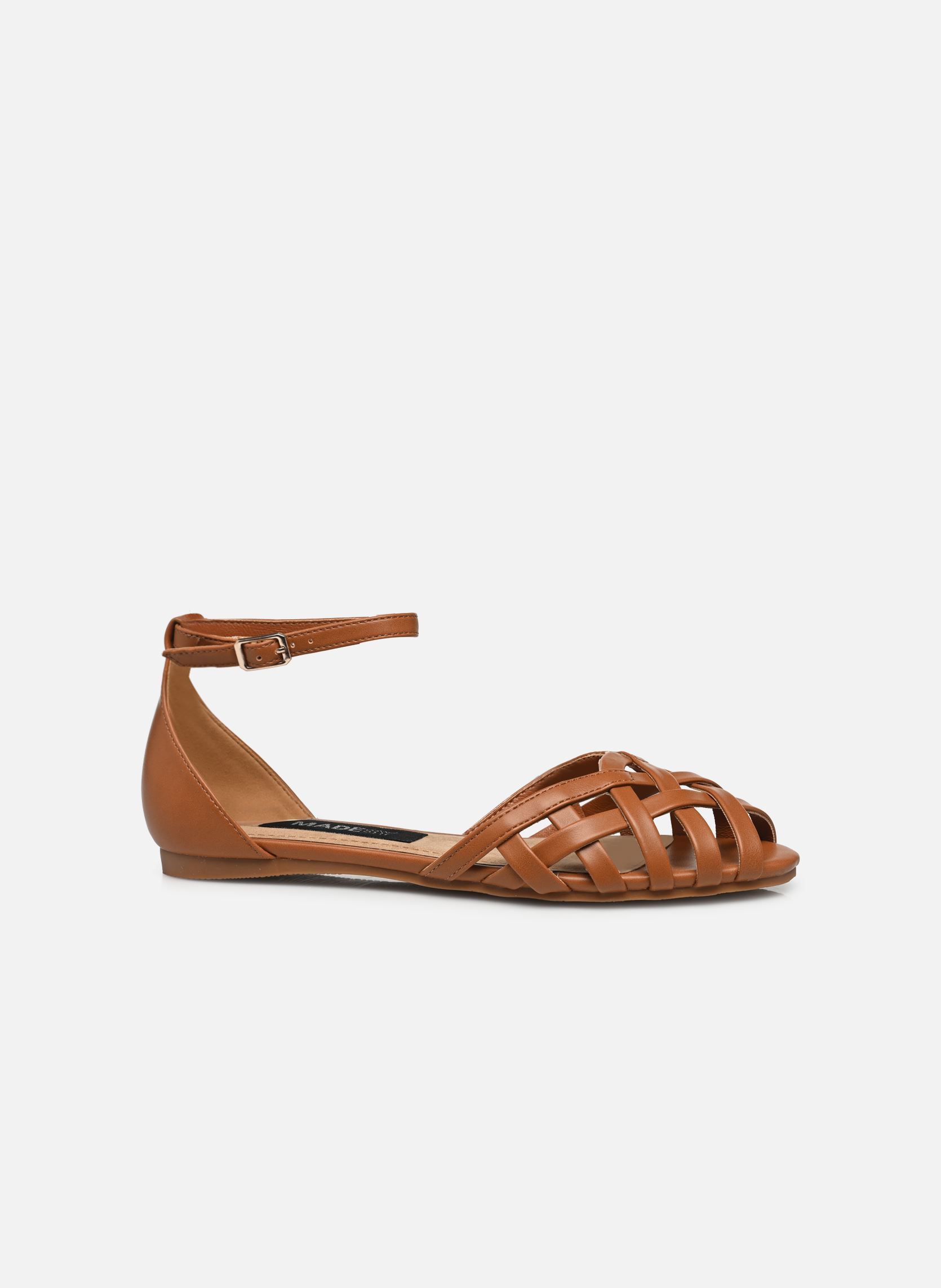 Sandali piatti Sandales THOVA donna marrone MADE BY Sandali piatti Sandales THOVA donna marrone COGNAC