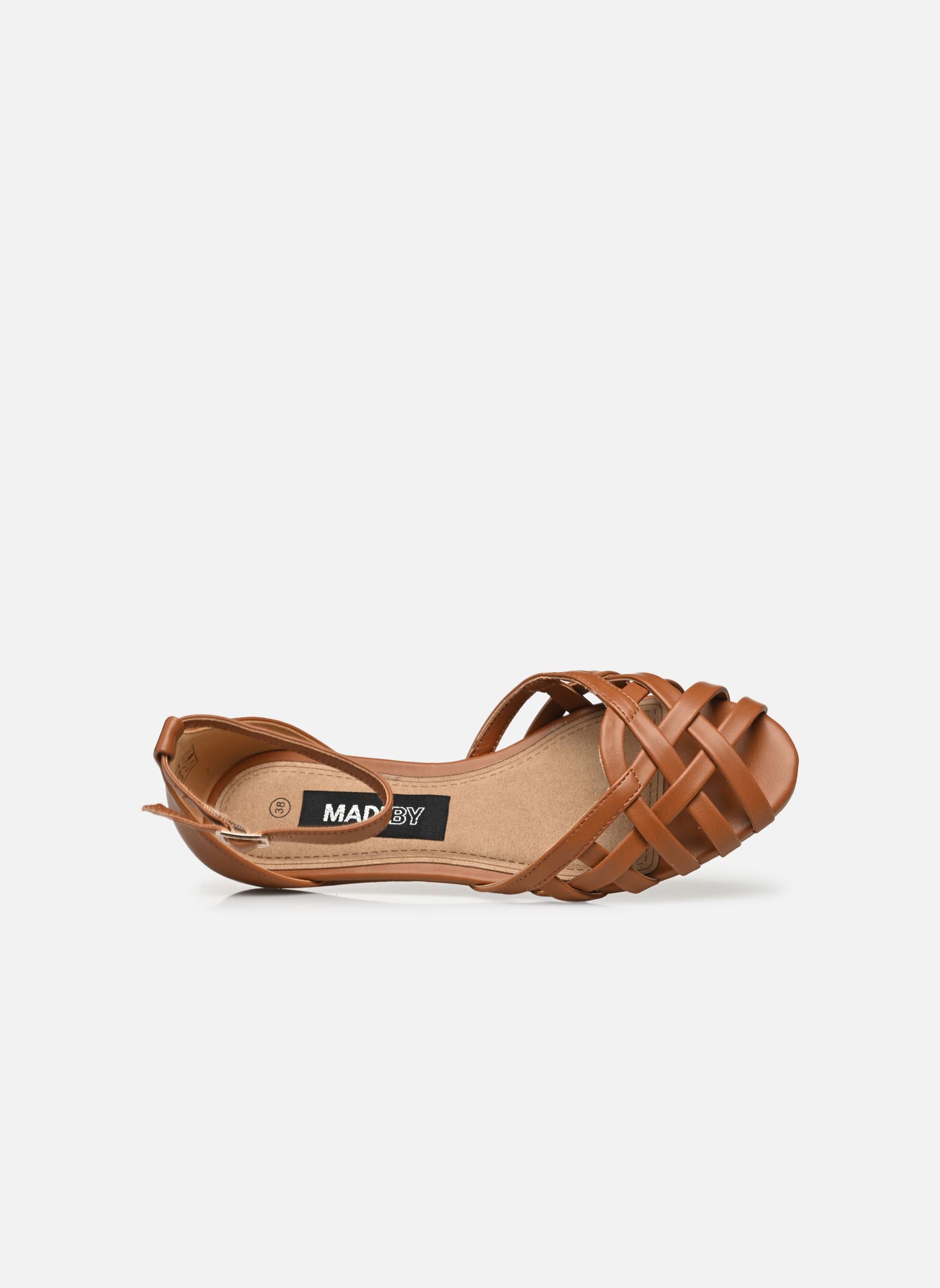 Sandali piatti Sandales THOVA donna marrone MADE BY Sandali piatti Sandales THOVA donna marrone COGNAC
