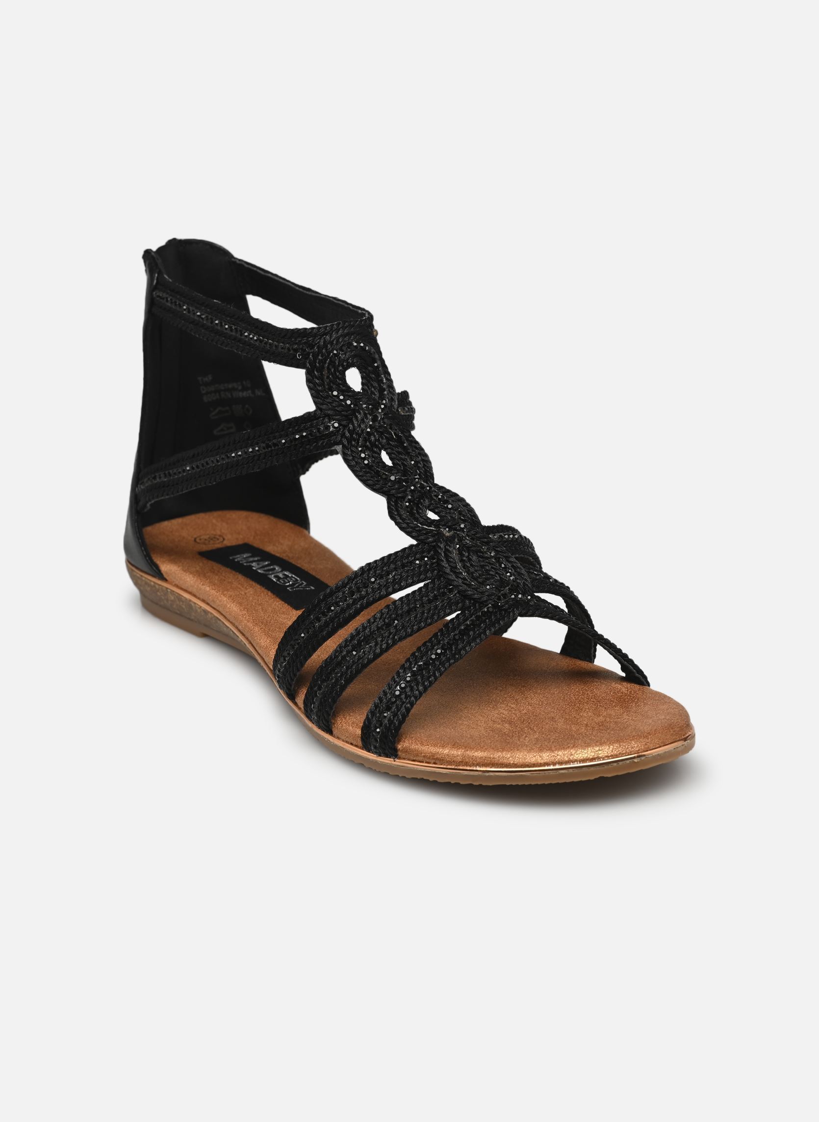 Sandali piatti Sandales THESSE donna nero MADE BY Sandali piatti Sandales THESSE donna nero Noir