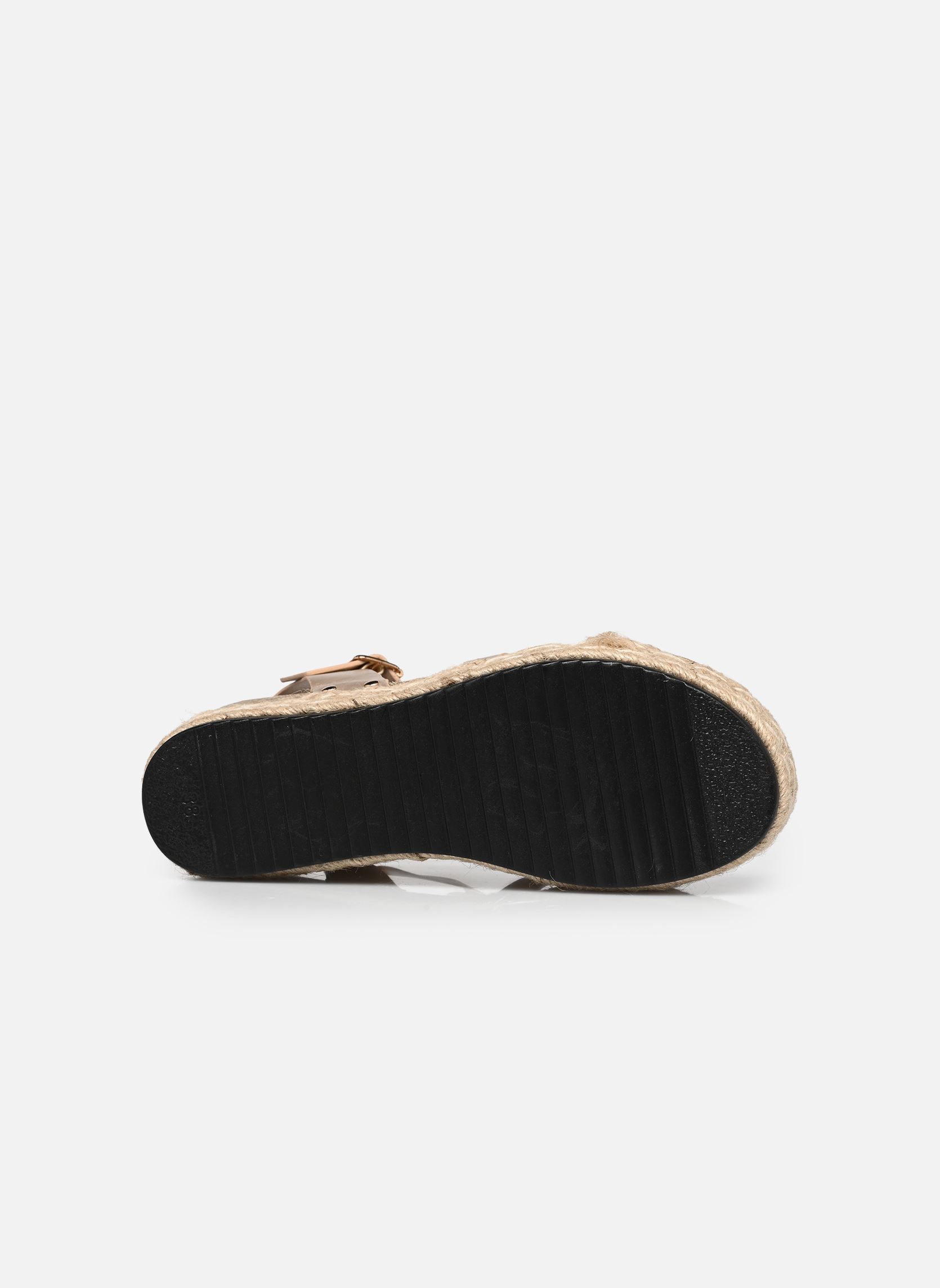 Sandalen met sleehak en plateau Sandales THABLOC dames goud en brons MADE BY Sandalen met sleehak en plateau Sandales THABLOC dames goud en brons DORÉ