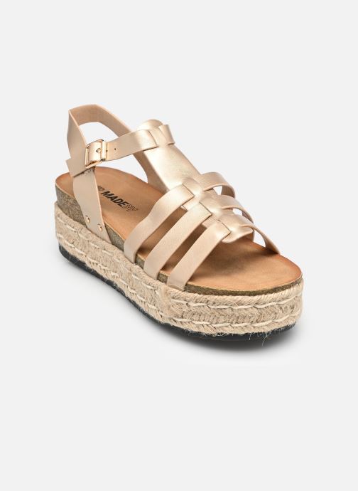 MADE BY Sandalen met sleehak en plateau Sandales THABLOC dames goud en brons