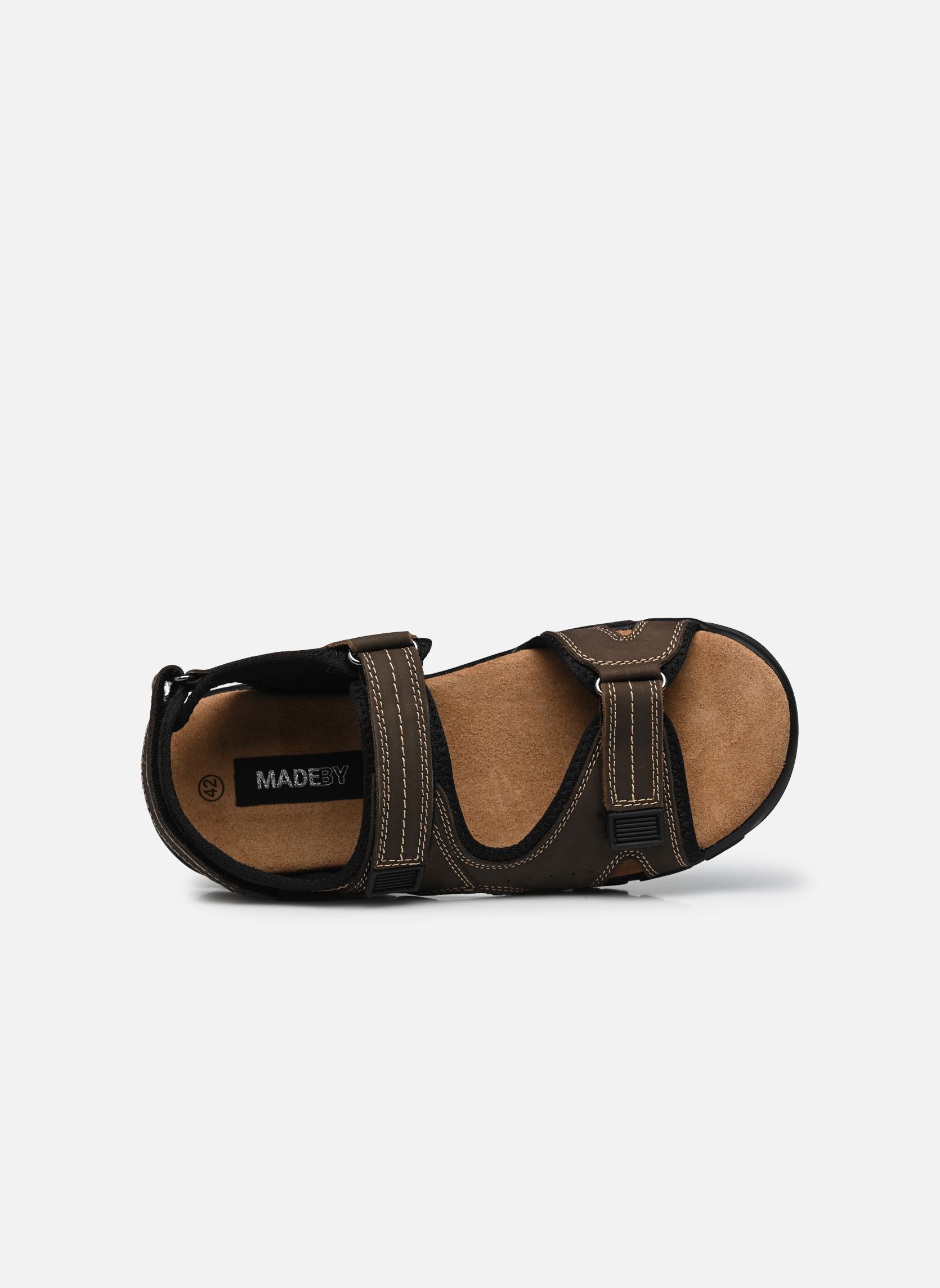 Badeschlappen Sandales THEMEY LEATHER herren braun MADE BY Badeschlappen Sandales THEMEY LEATHER herren braun MARRON