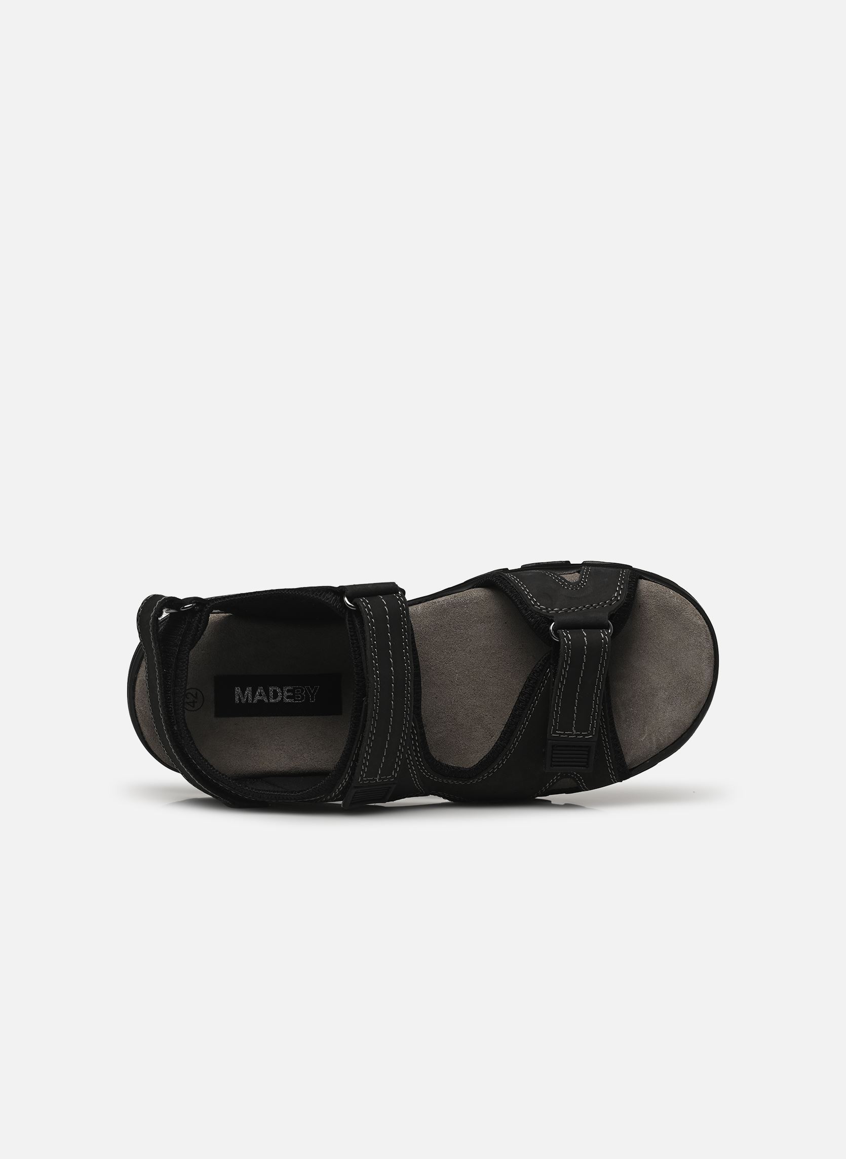 Badeschlappen Sandales THEMEY LEATHER herren schwarz MADE BY Badeschlappen Sandales THEMEY LEATHER herren schwarz NOIR