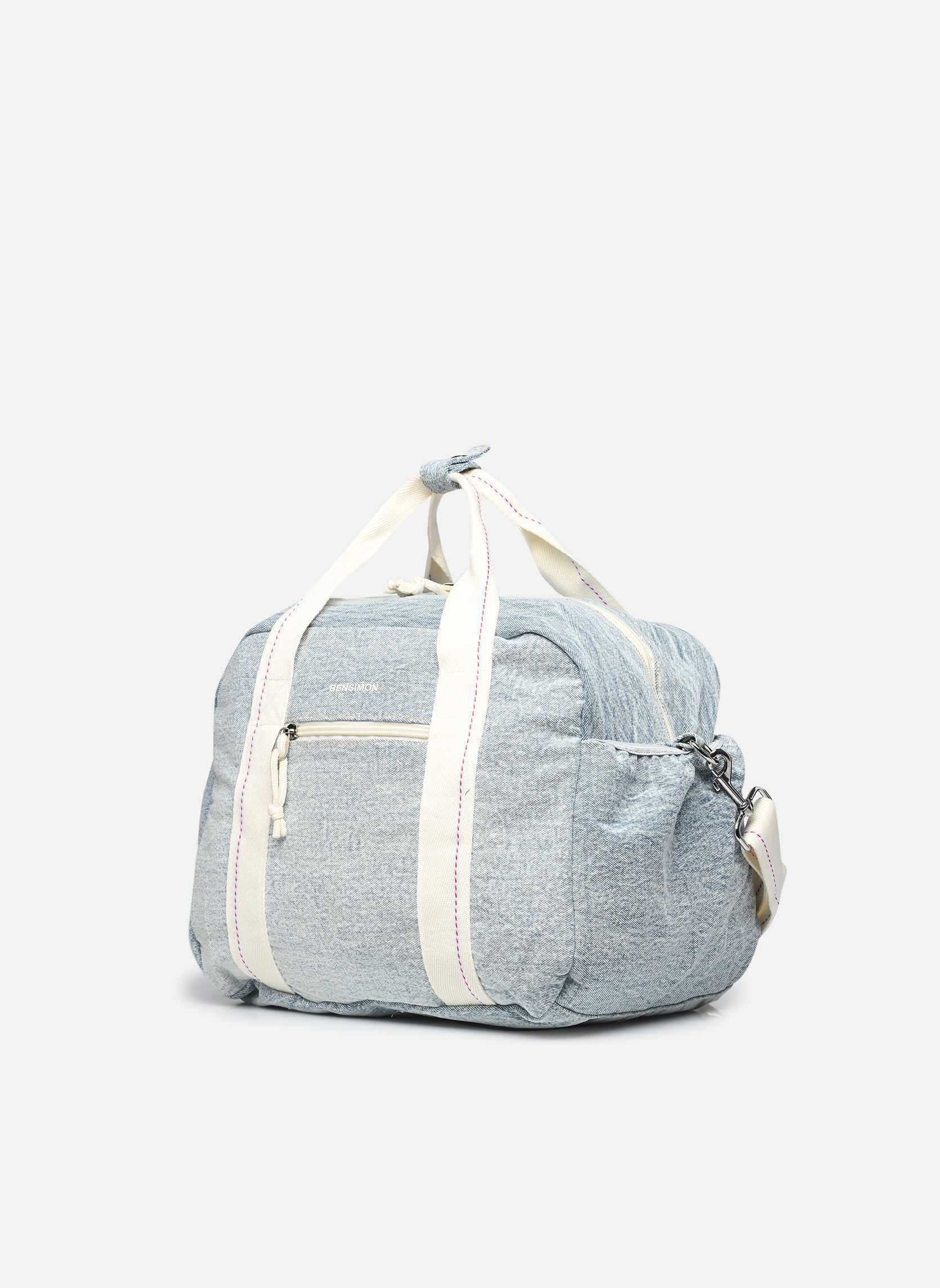 Sacs de voyage WKEND BAG MANCHESTER femme bleu Bensimon Sacs de voyage WKEND BAG MANCHESTER femme bleu Light denim