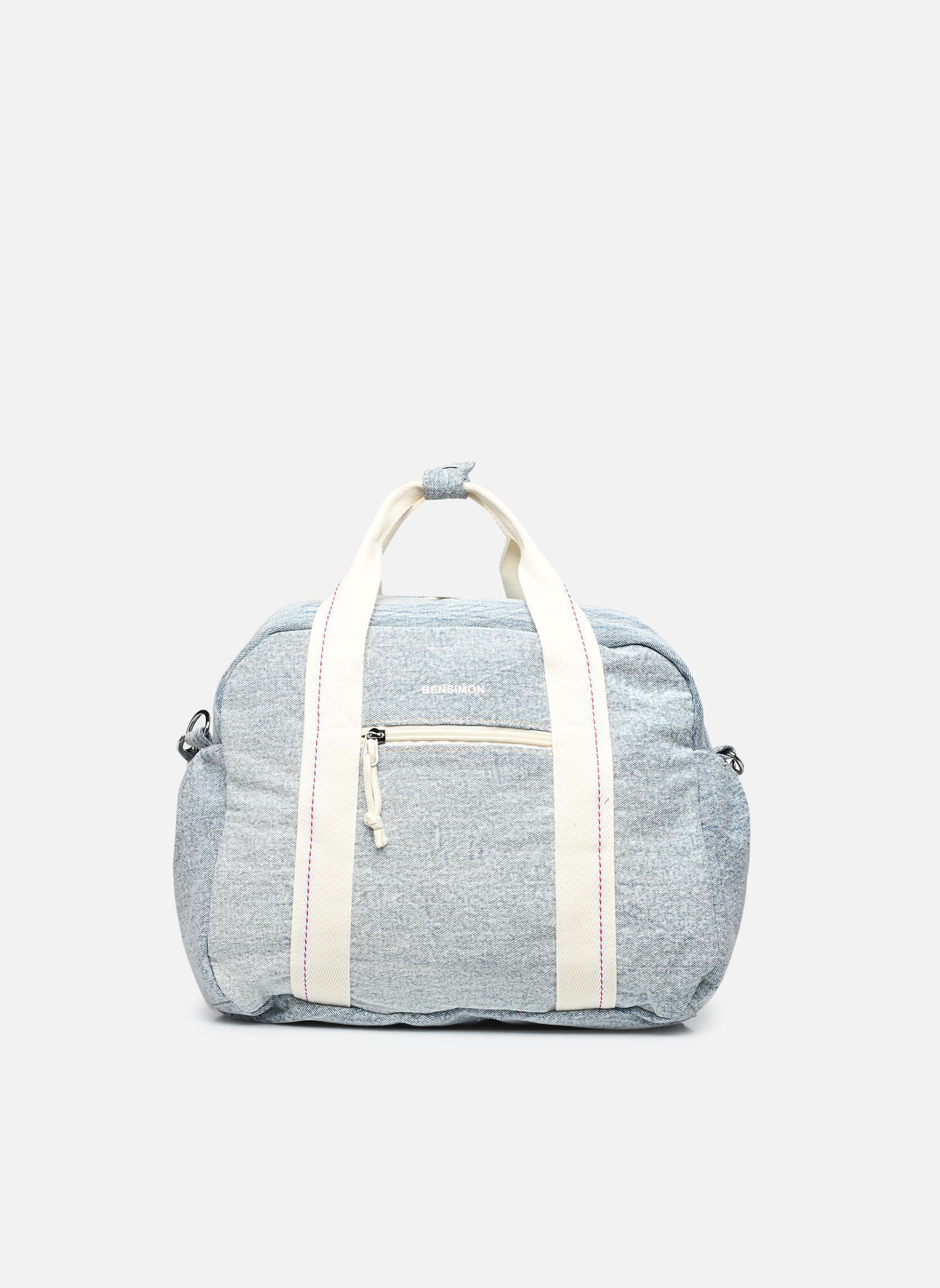 Sacs de voyage WKEND BAG MANCHESTER femme bleu Bensimon Sacs de voyage WKEND BAG MANCHESTER femme bleu Light denim
