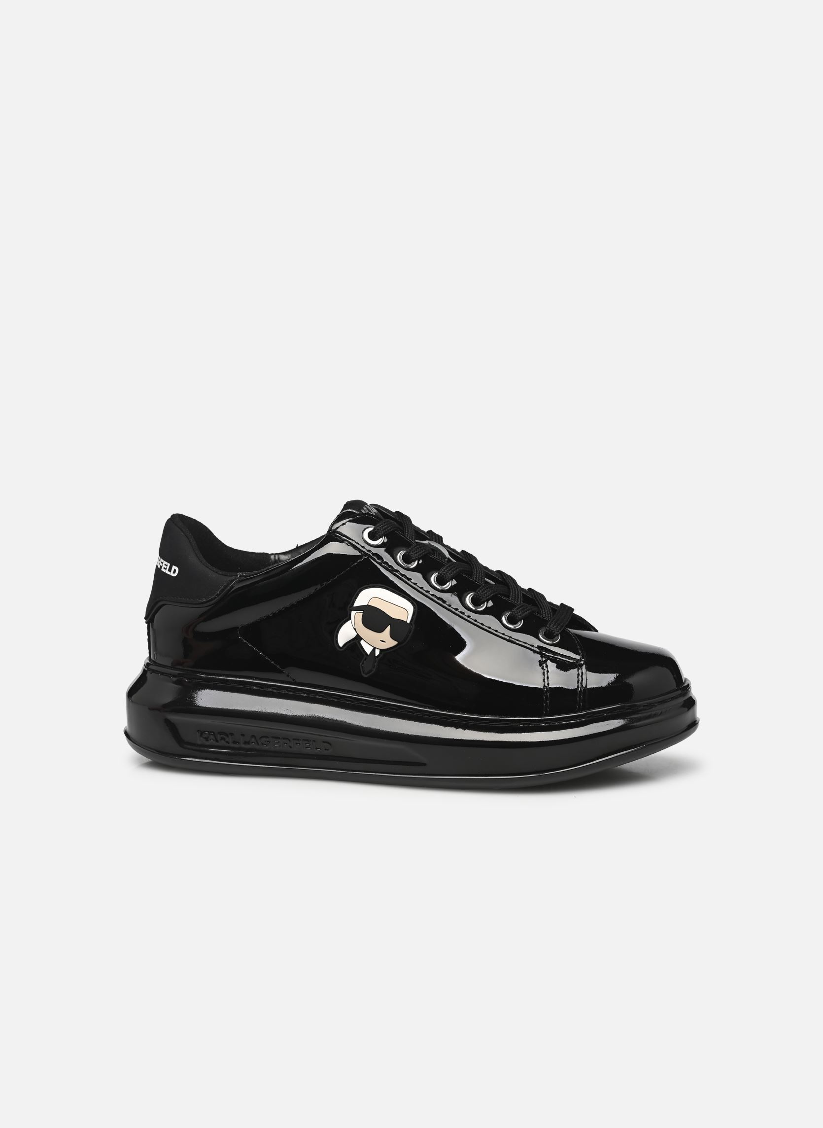 Baskets basses KAPRI NFT Shine Lo Lace femme noir Karl Lagerfeld Baskets basses KAPRI NFT Shine Lo Lace femme noir Black Patent Lthr