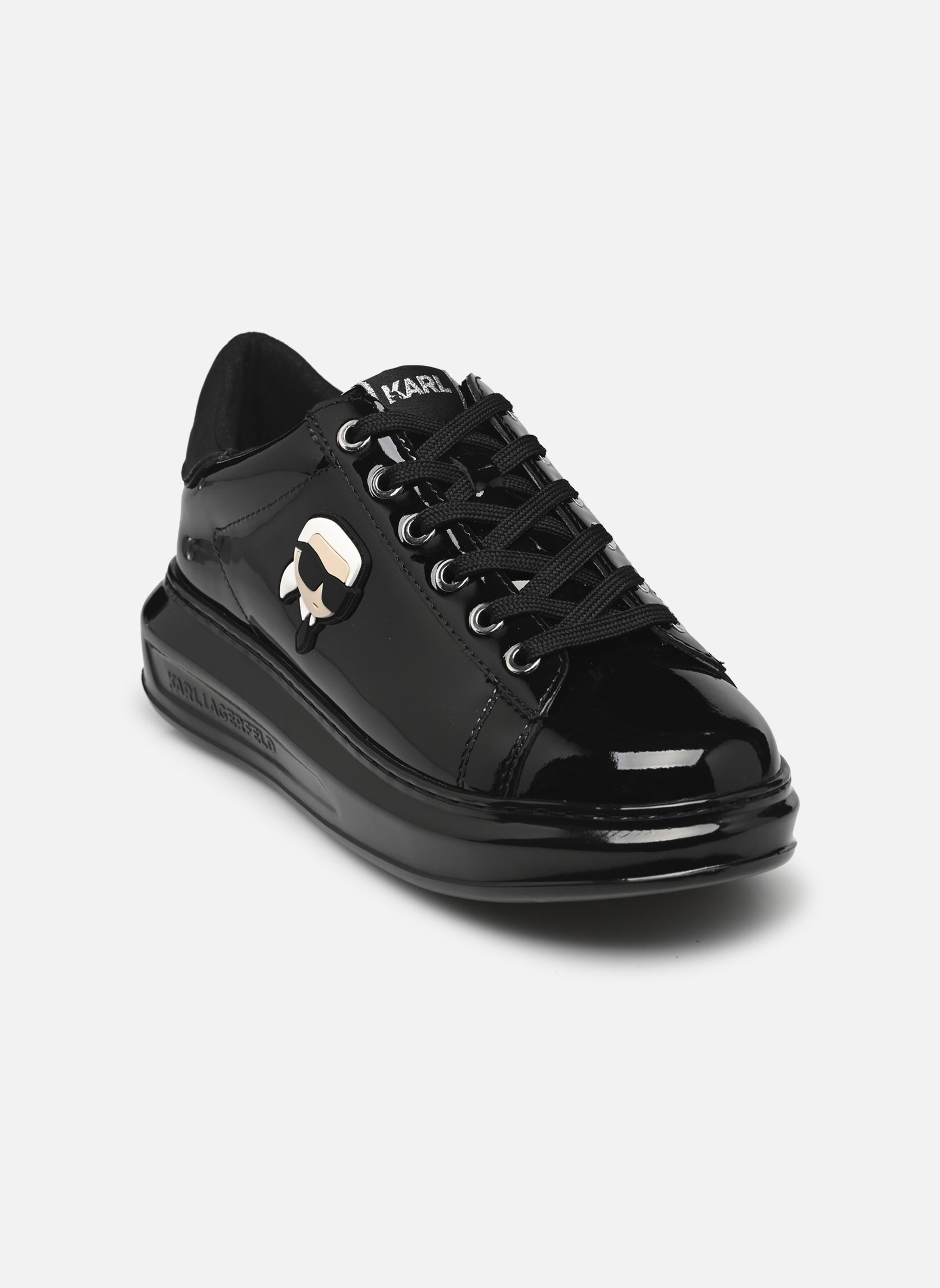 Karl Lagerfeld Sneakers basse KAPRI NFT Shine Lo Lace donna nero