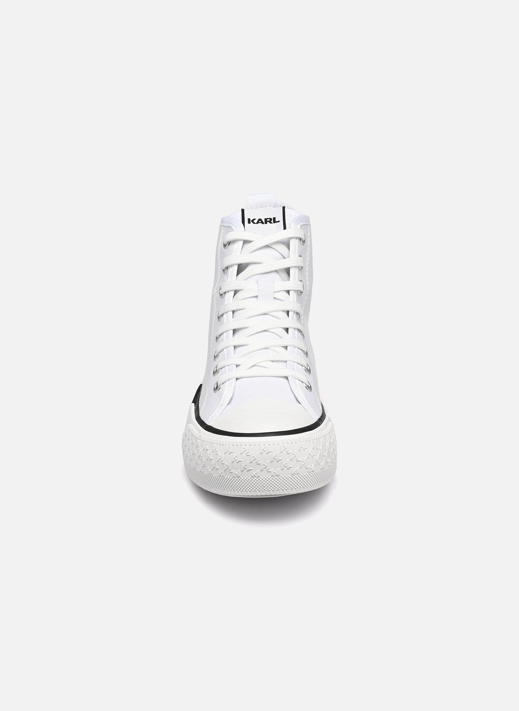 Leinen-Sneaker KAMPUS MAX III Twin NFT Hi Lace damen weiß Karl Lagerfeld Leinen-Sneaker KAMPUS MAX III Twin NFT Hi Lace damen weiß White canvas