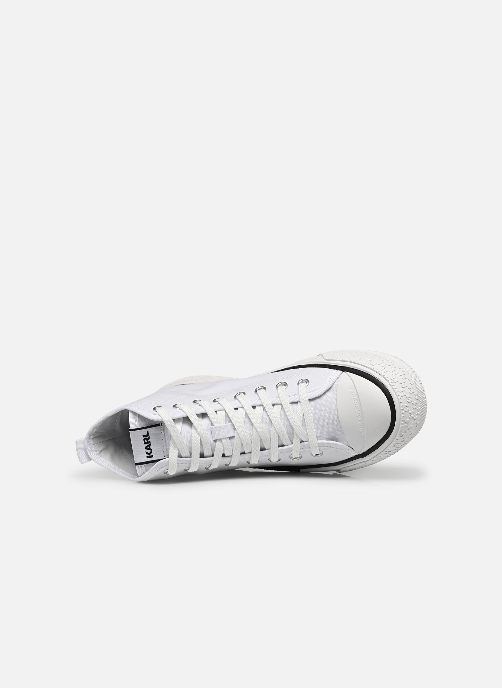 Leinen-Sneaker KAMPUS MAX III Twin NFT Hi Lace damen weiß Karl Lagerfeld Leinen-Sneaker KAMPUS MAX III Twin NFT Hi Lace damen weiß White canvas