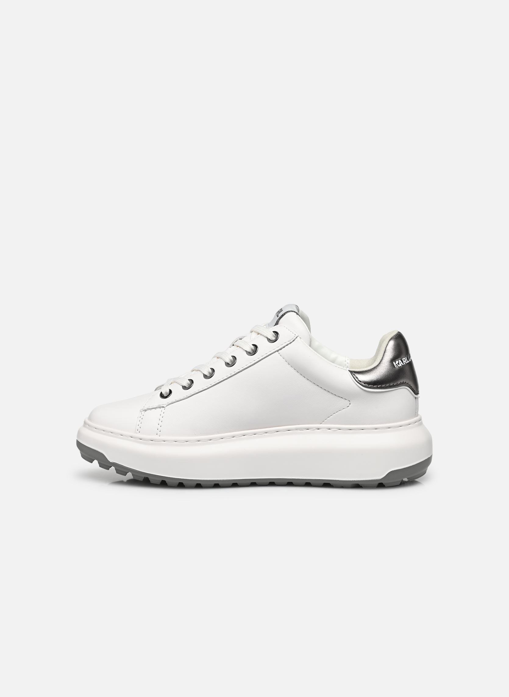 Baskets basses KAPRI LUG Maison Karl Lace femme blanc Karl Lagerfeld Baskets basses KAPRI LUG Maison Karl Lace femme blanc White Lthr W/Silver