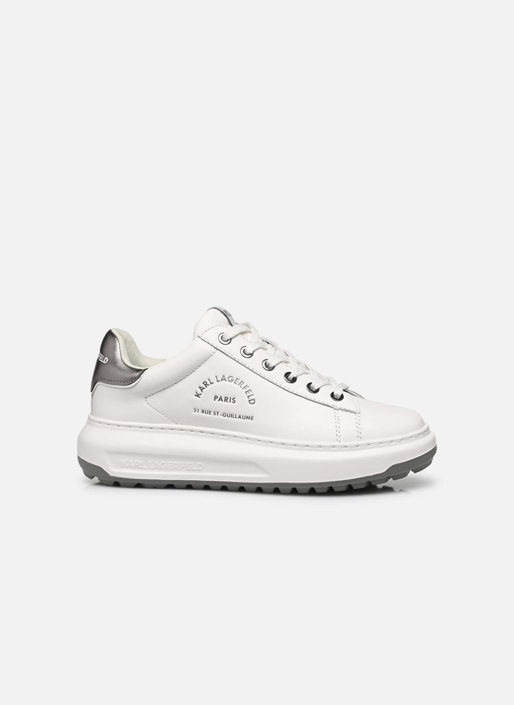 Baskets basses KAPRI LUG Maison Karl Lace femme blanc Karl Lagerfeld Baskets basses KAPRI LUG Maison Karl Lace femme blanc White Lthr W/Silver