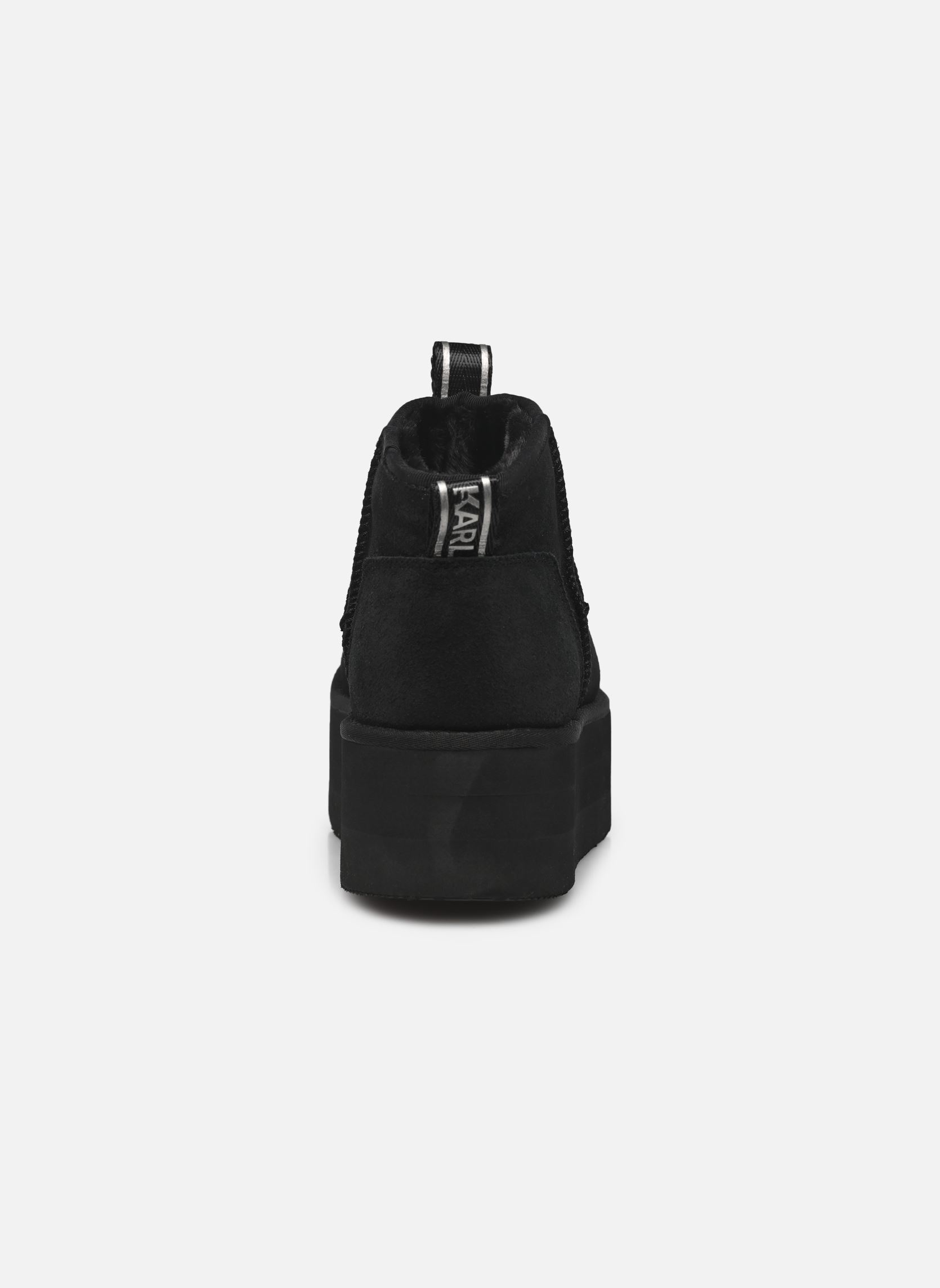 Bottines fourrées THERMO Lo Slip On Boot femme noir Karl Lagerfeld Bottines fourrées THERMO Lo Slip On Boot femme noir Black Shimmer Suede